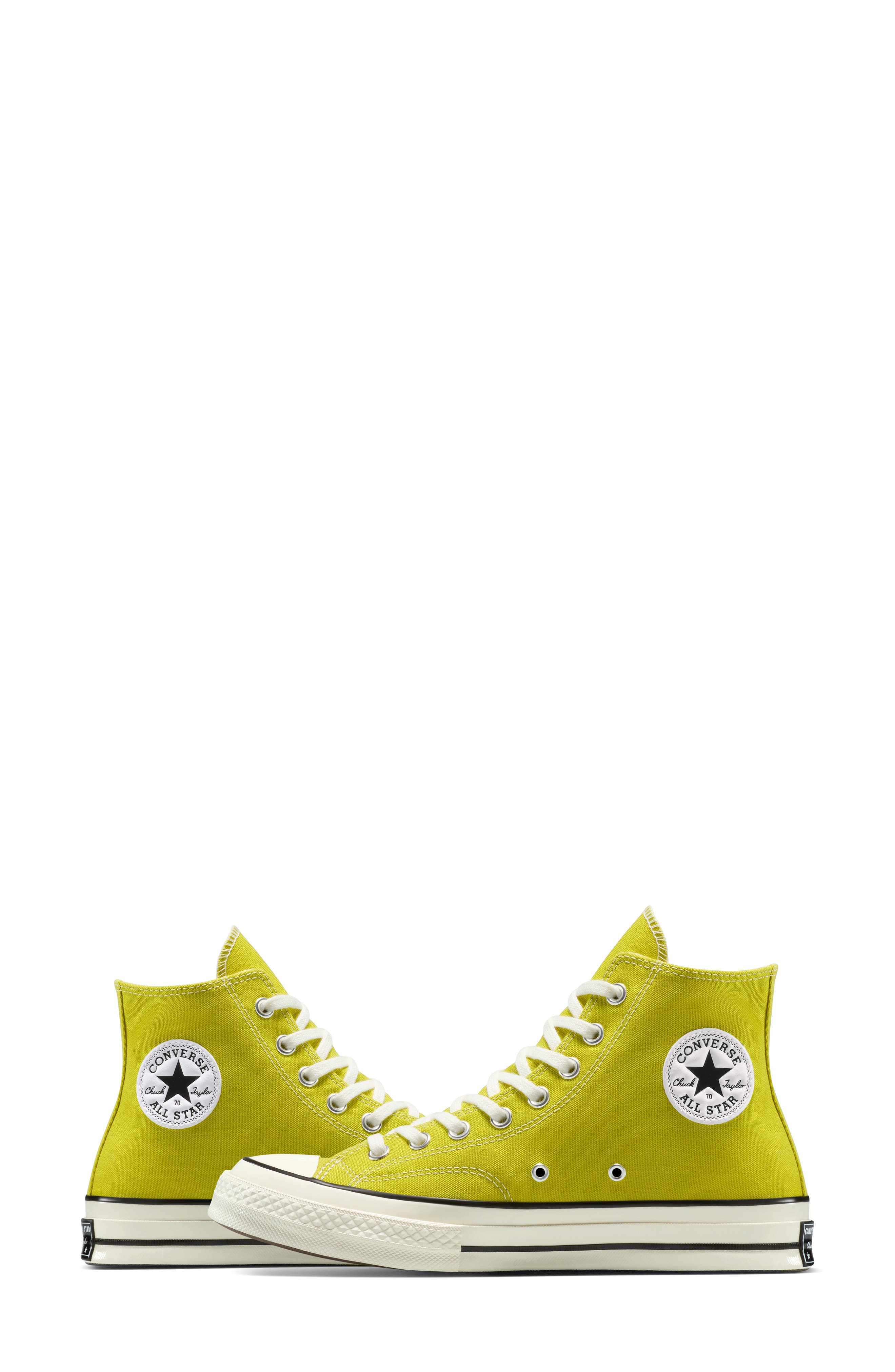 Converse Gender Inclusive Chuck 70 High Top Sneaker in Moss Sauce/Egret/Black at Nordstrom - 6
