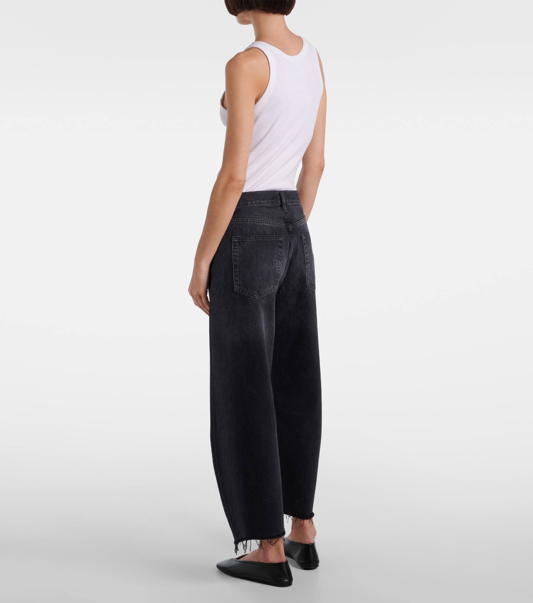 Bubble high-rise cropped barrel-leg jeans - 3