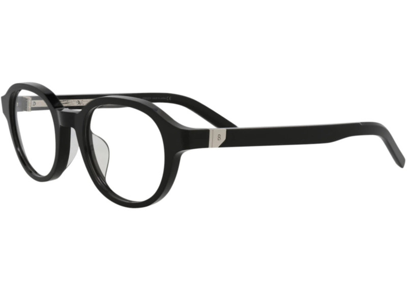 Berluti Berluti Round-Frame Acetate Optical Frames Black Black Transparent (BL50020U-49-001) outlook