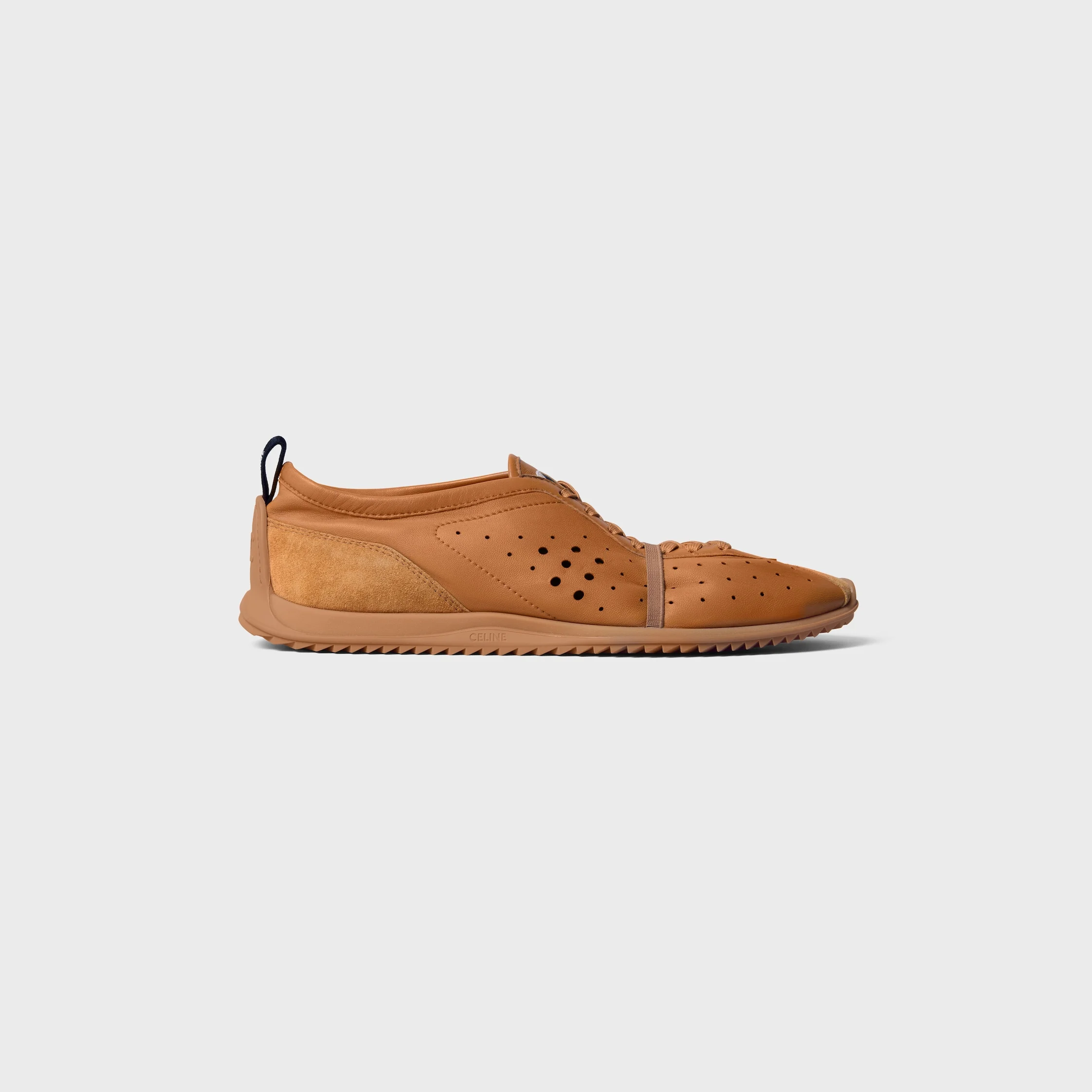 SOFT SNEAKER IN STRETCH LAMBSKIN, SUEDE CALFSKIN AND LAMBSKIN - 1