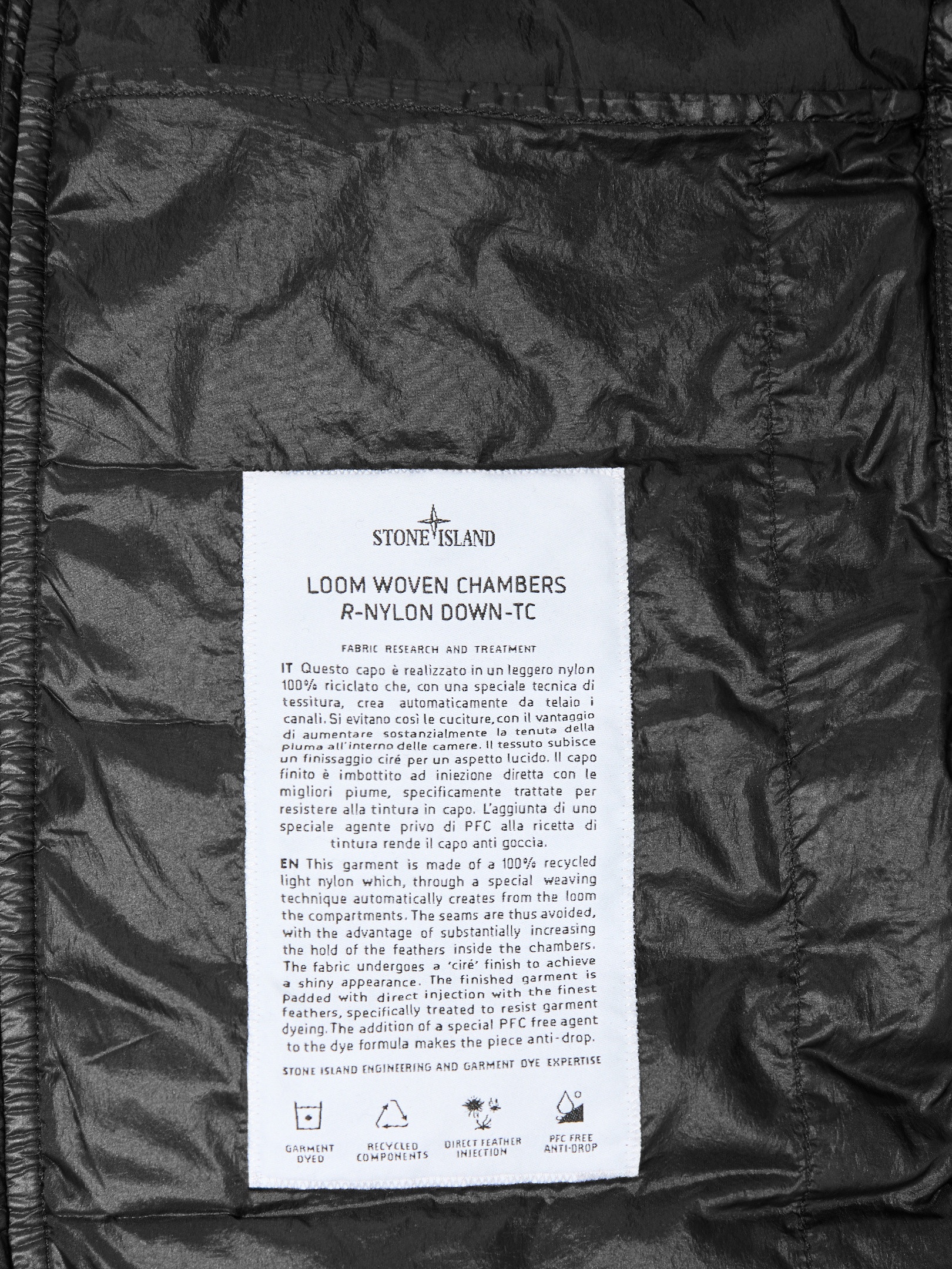 G100007 LOOM WOVEN CHAMBERS NYLON DOWN-TC, RECYCLED NYLON - 6