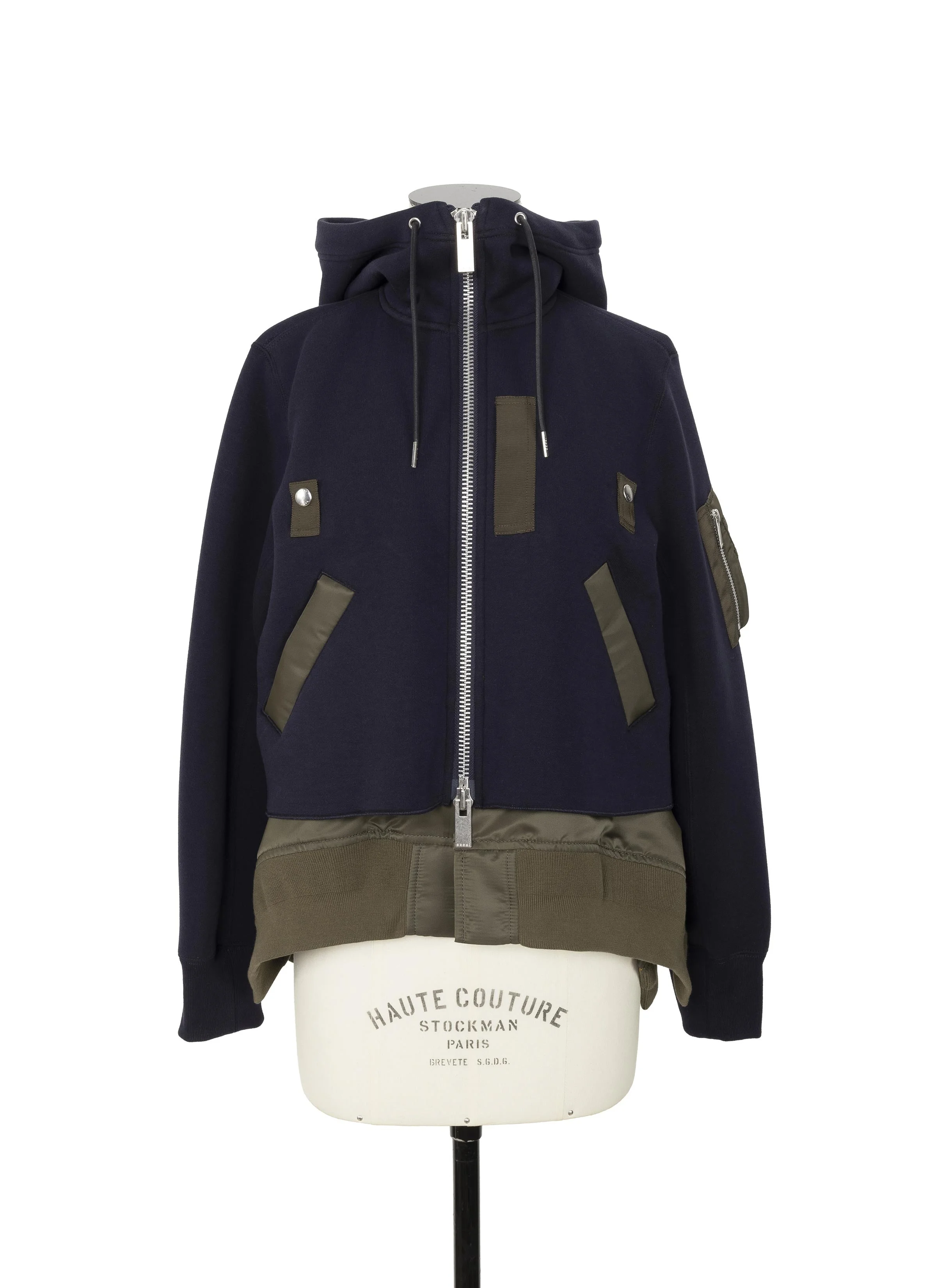 Sponge Sweat x Nylon Twill Hoodie - 1