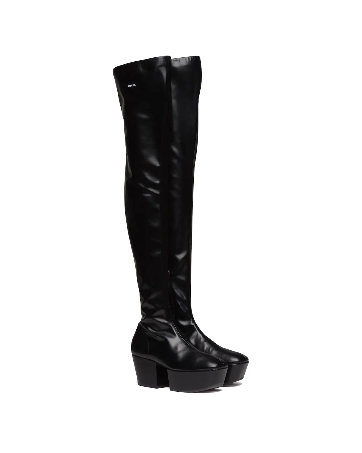 Nappa Tech over-the-knee platform boots - 1