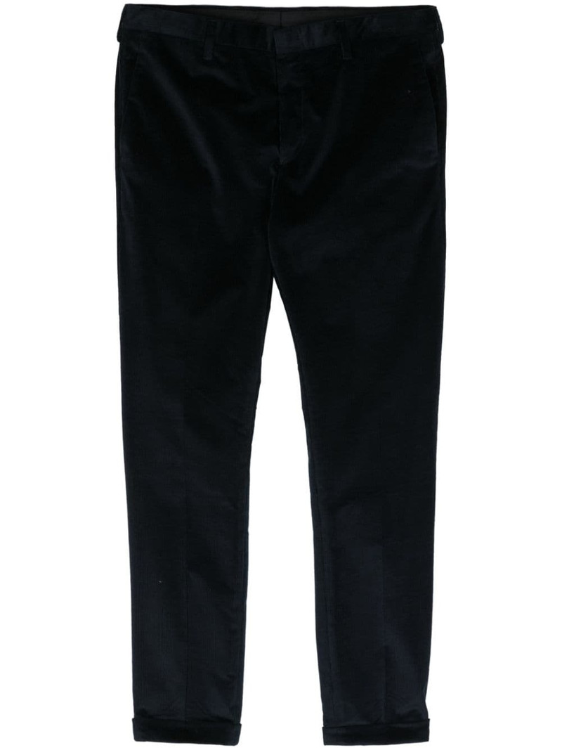 mid-rise tapered trousers 1