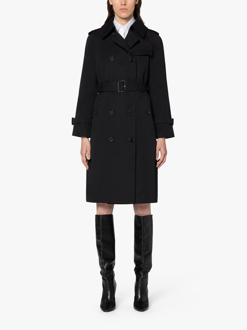 MUIRKIRK BLACK COTTON TRENCH COAT 3