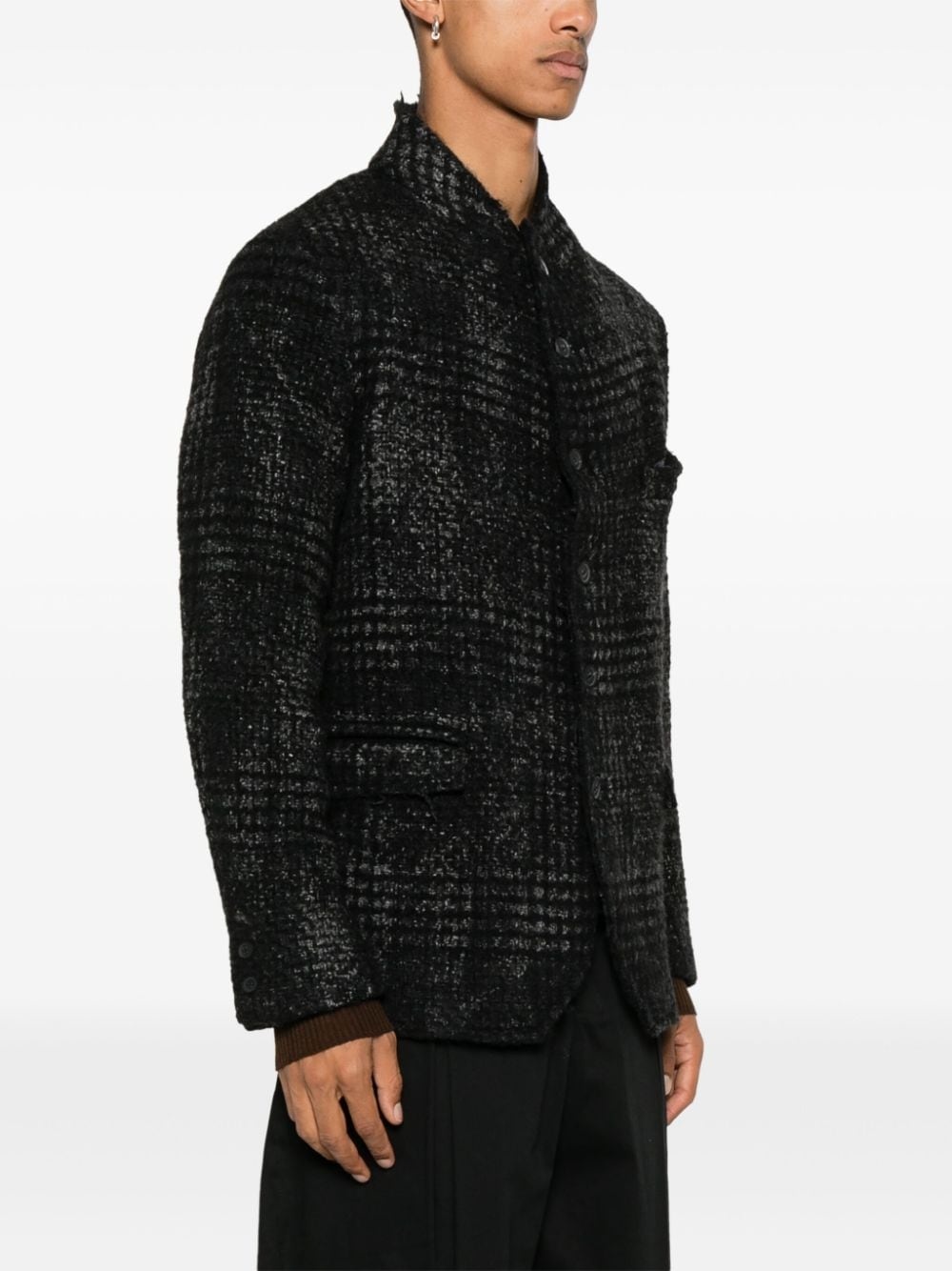 intarsia-knit jacket - 3