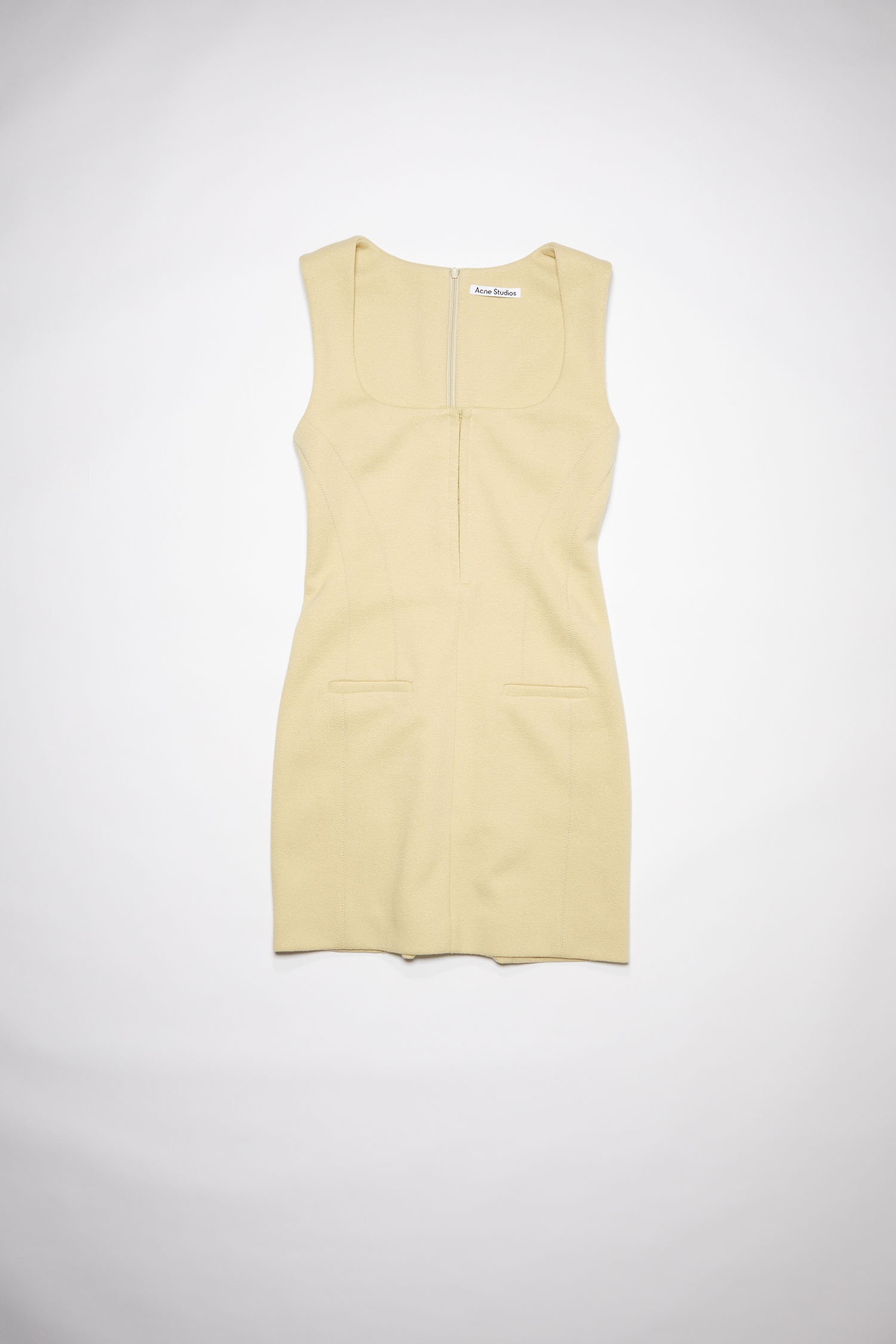 Sleeveless dress - Straw yellow - 1