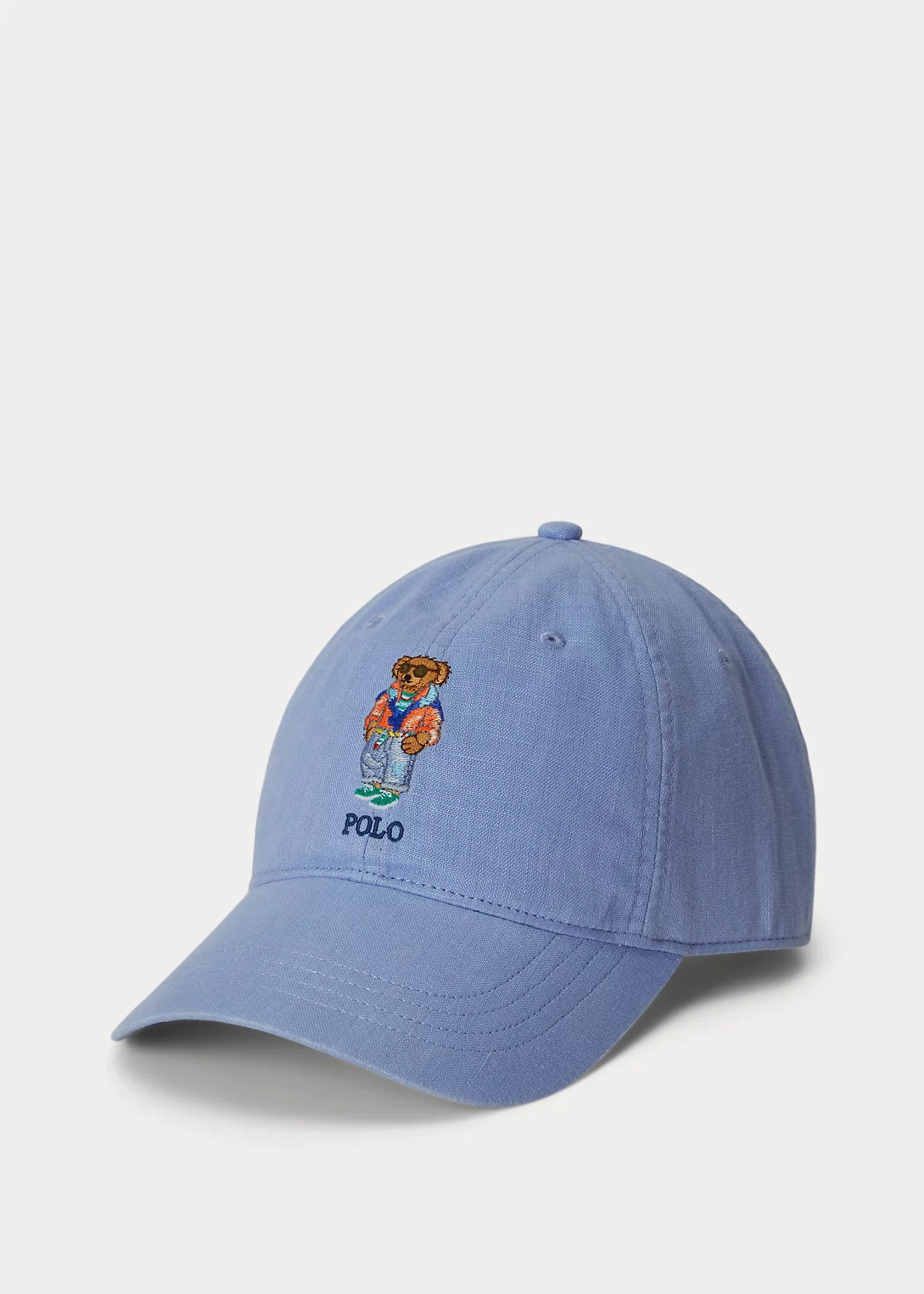 Polo Bear Linen Ball Cap - 1
