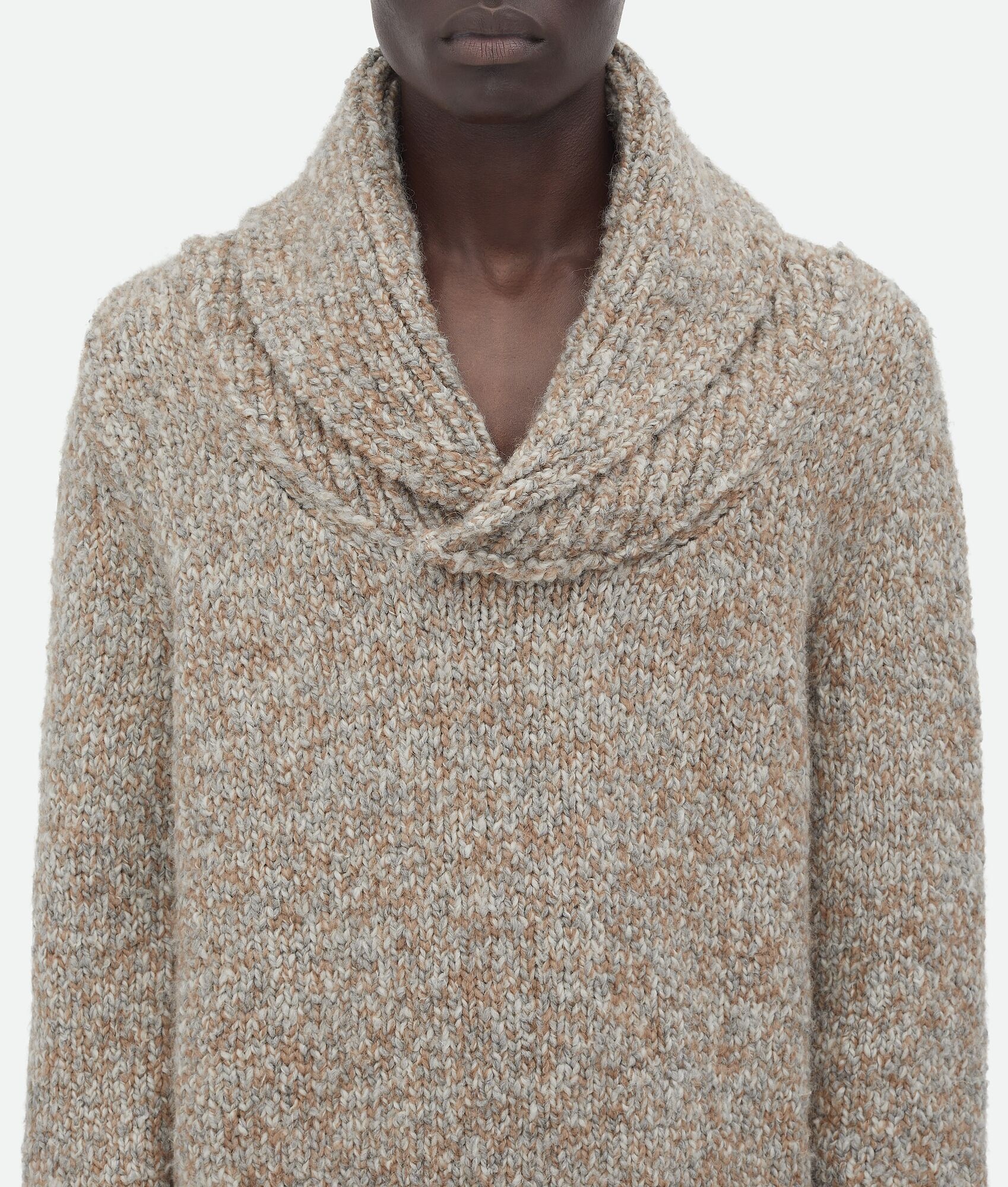 Alpaca Shawl Collar Sweater - 4