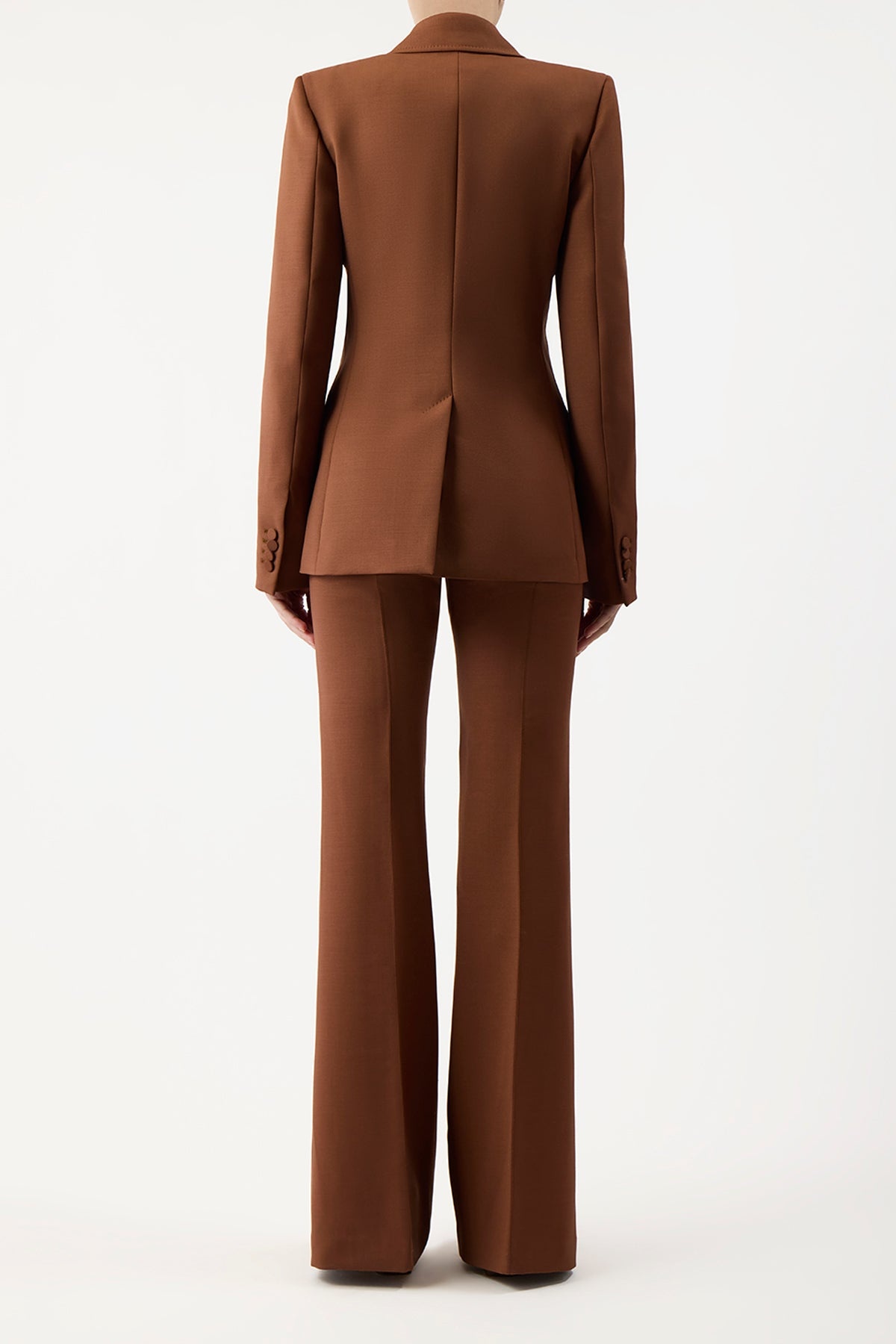 Leiva Blazer in Cognac Sportswear Wool - 4