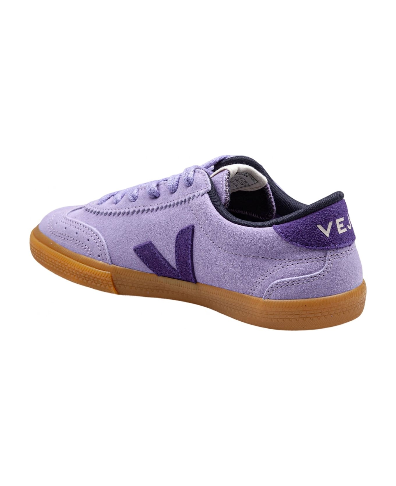 Volley Suede Sneakers Lavender Color - 3