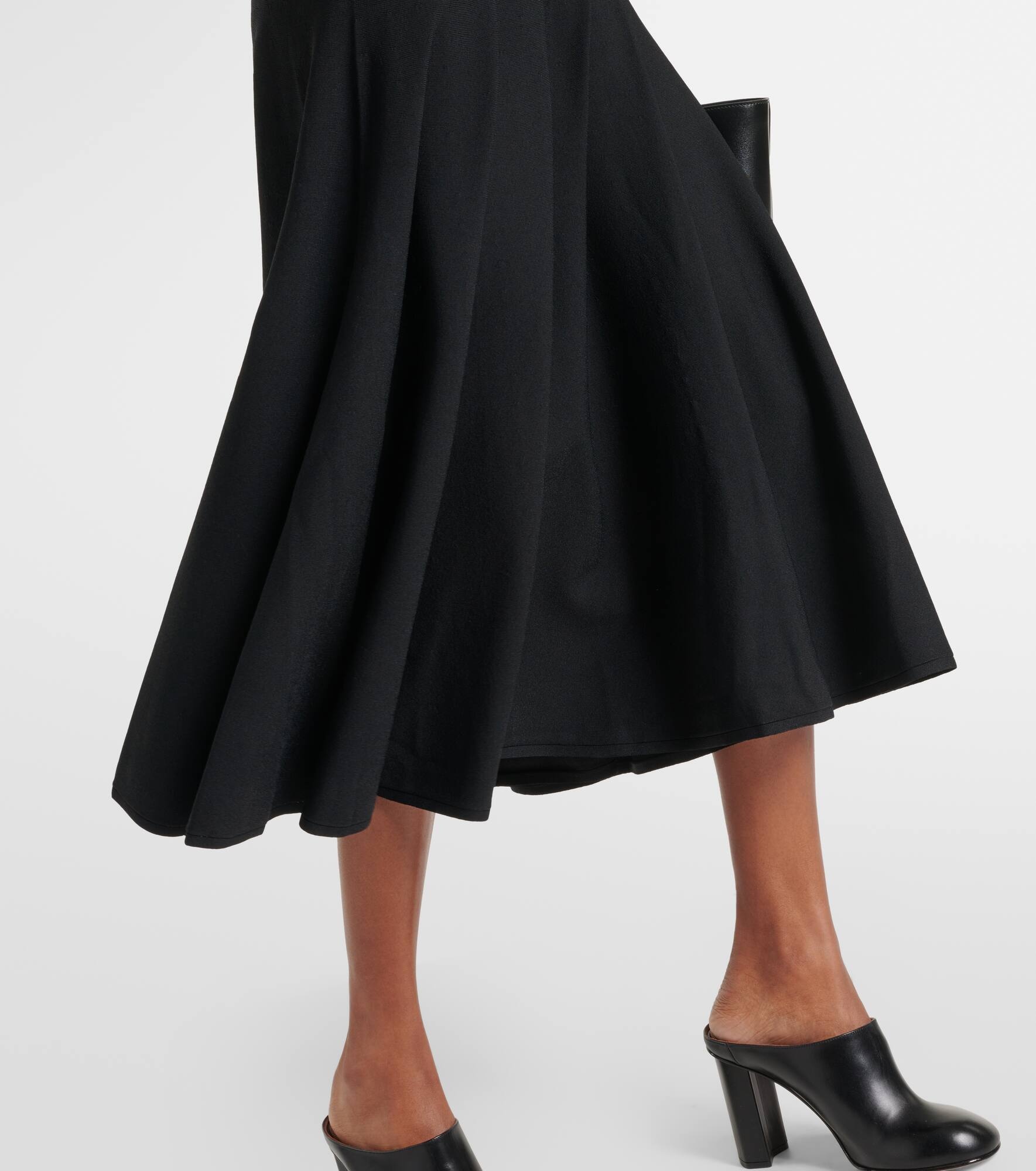 Hooded jersey midi dress - 5