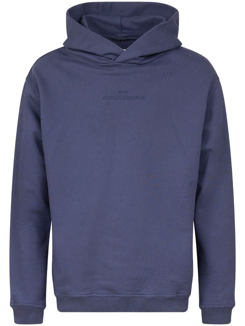 logo-embroidered cotton hoodie - 1