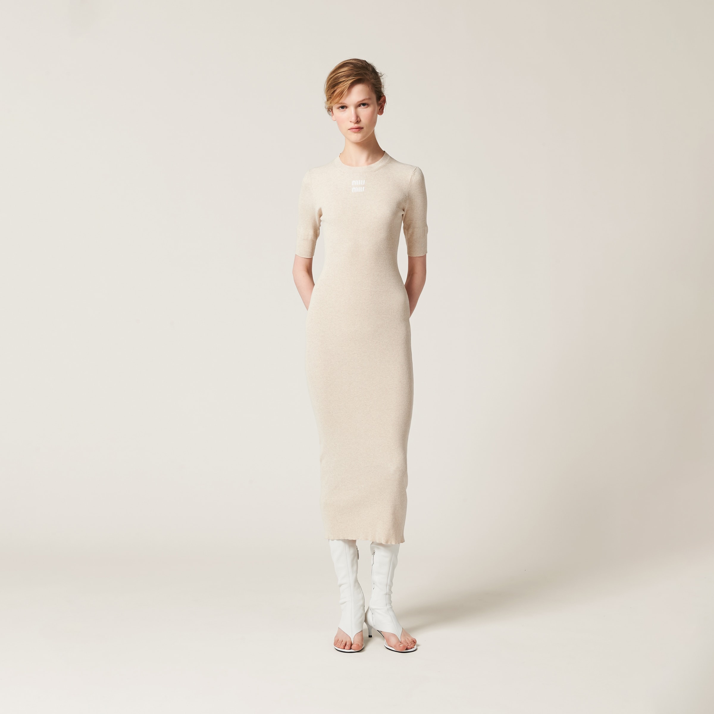 Cotton knit dress - 2