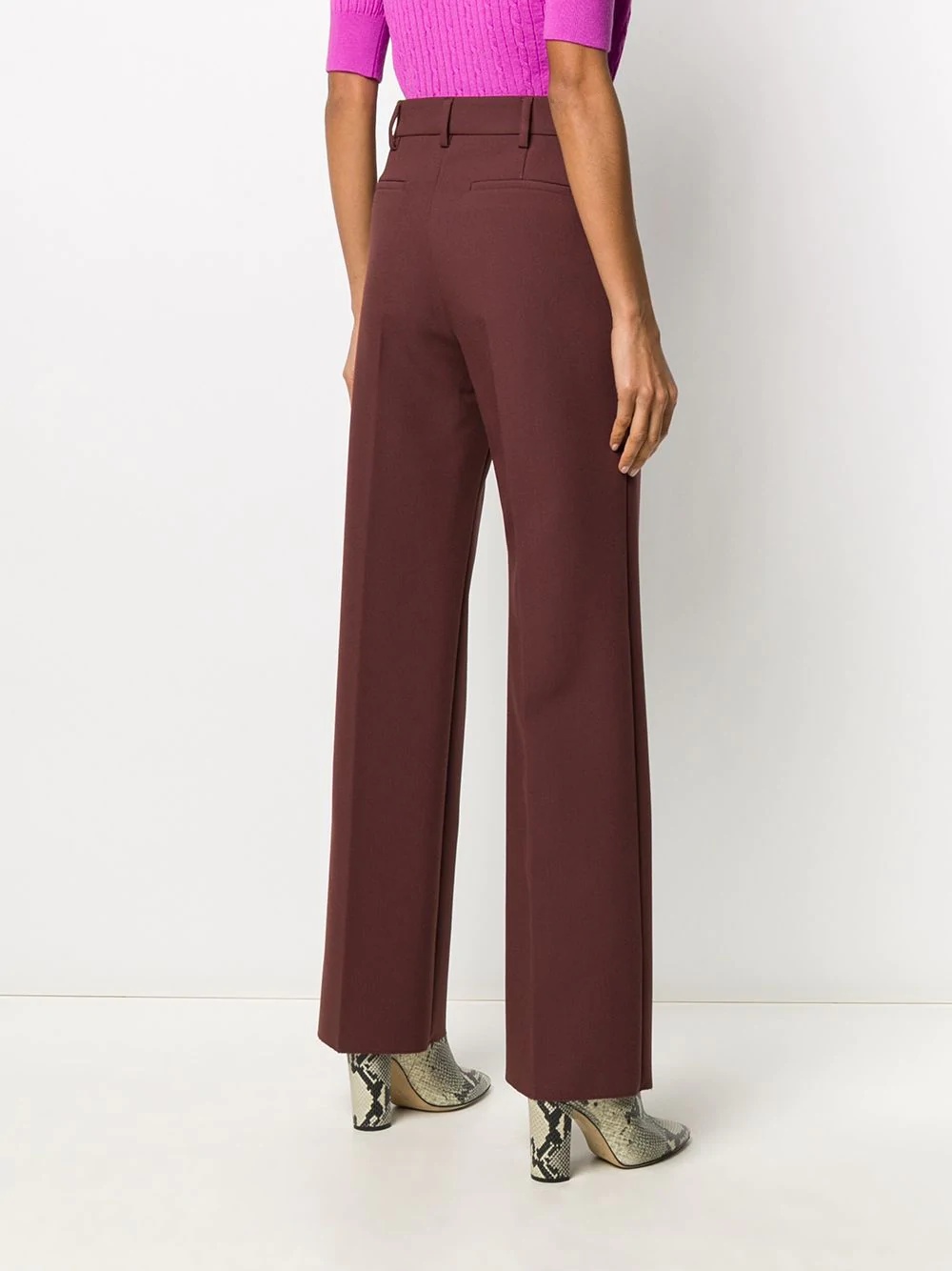 high-waisted tailored trousers - 4