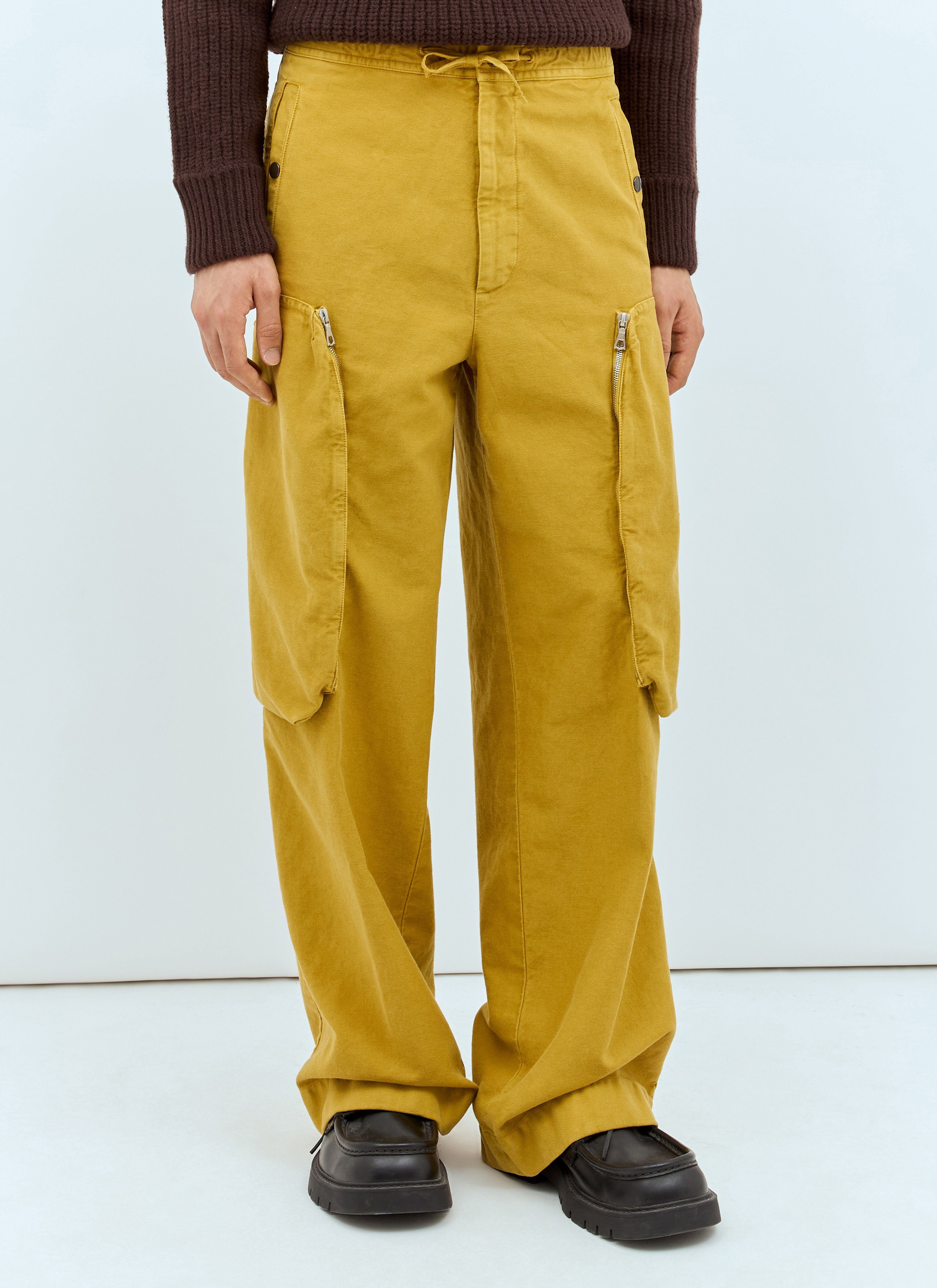 Dries Van Noten Men Drawstring Cargo Pants - 1