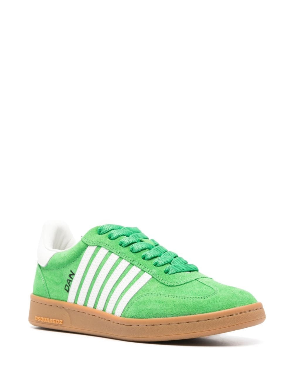 striped suede trainers - 2