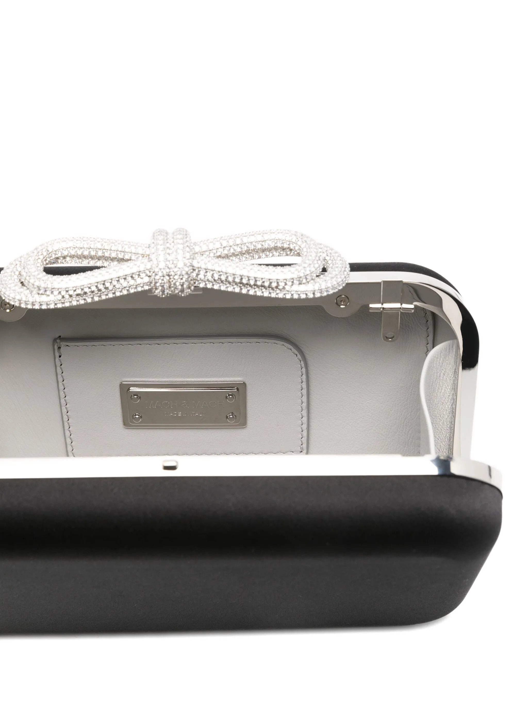 Mach & Mach Crystal-embellished Bow Clutch - 3