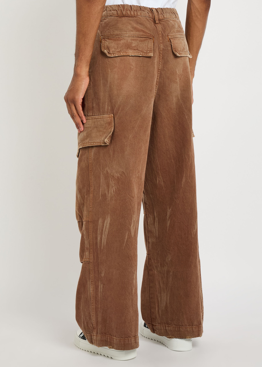 Nahmias Faded Denim Cargo Trousers - 3