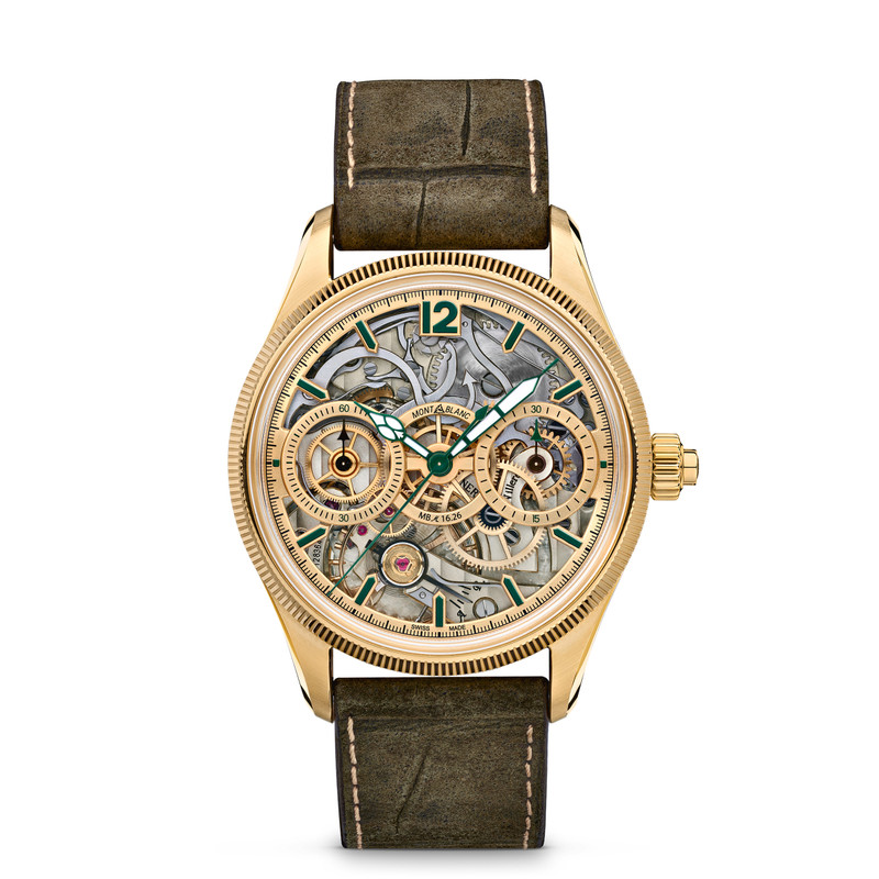 MONTBLANC 1858 THE UNVEILED SECRET MINERVA MONOPUSHER CHRONOGRAPH LIMITED EDITION - 18 PIECES 1