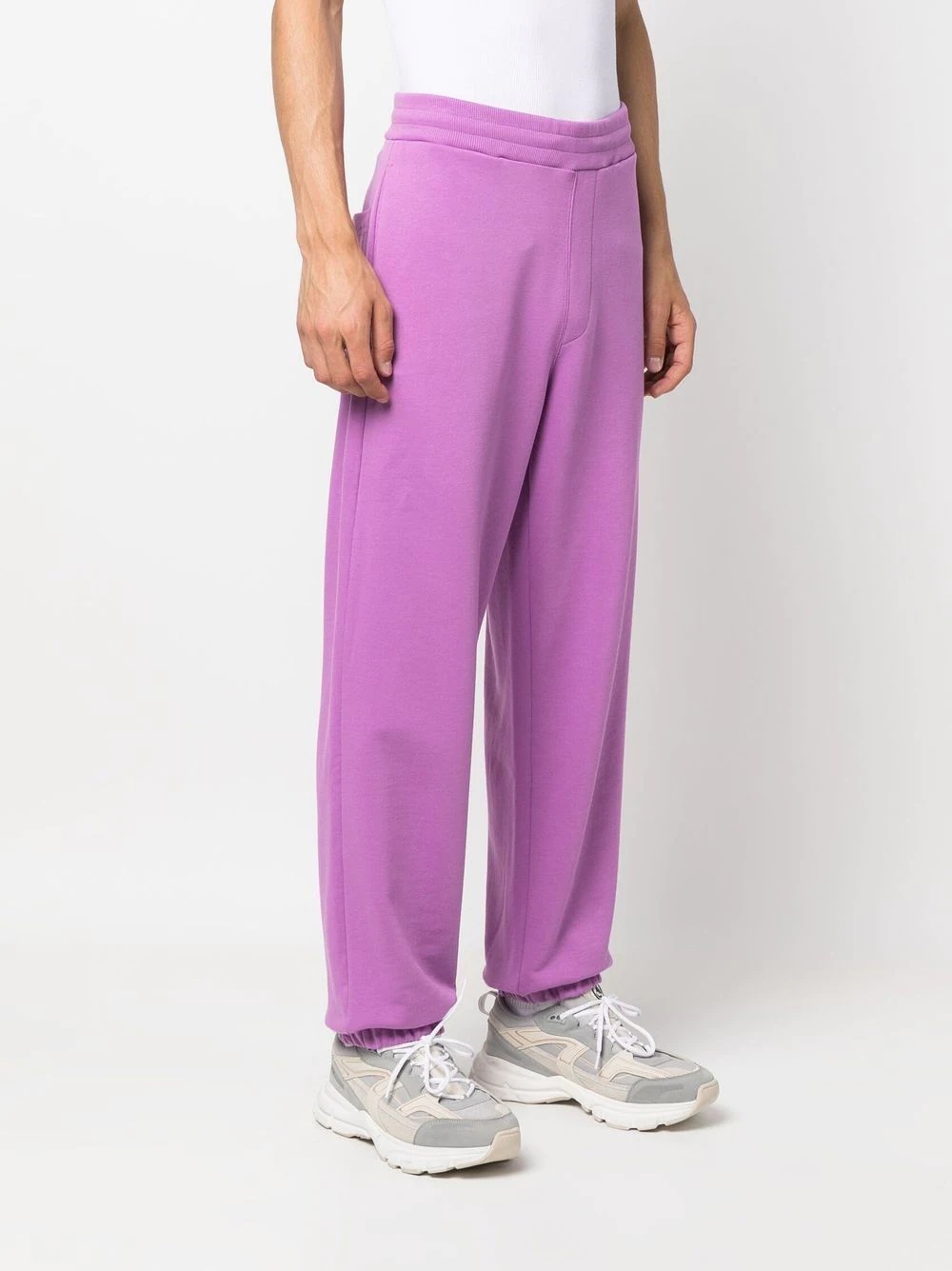 logo-print cotton track pants - 2