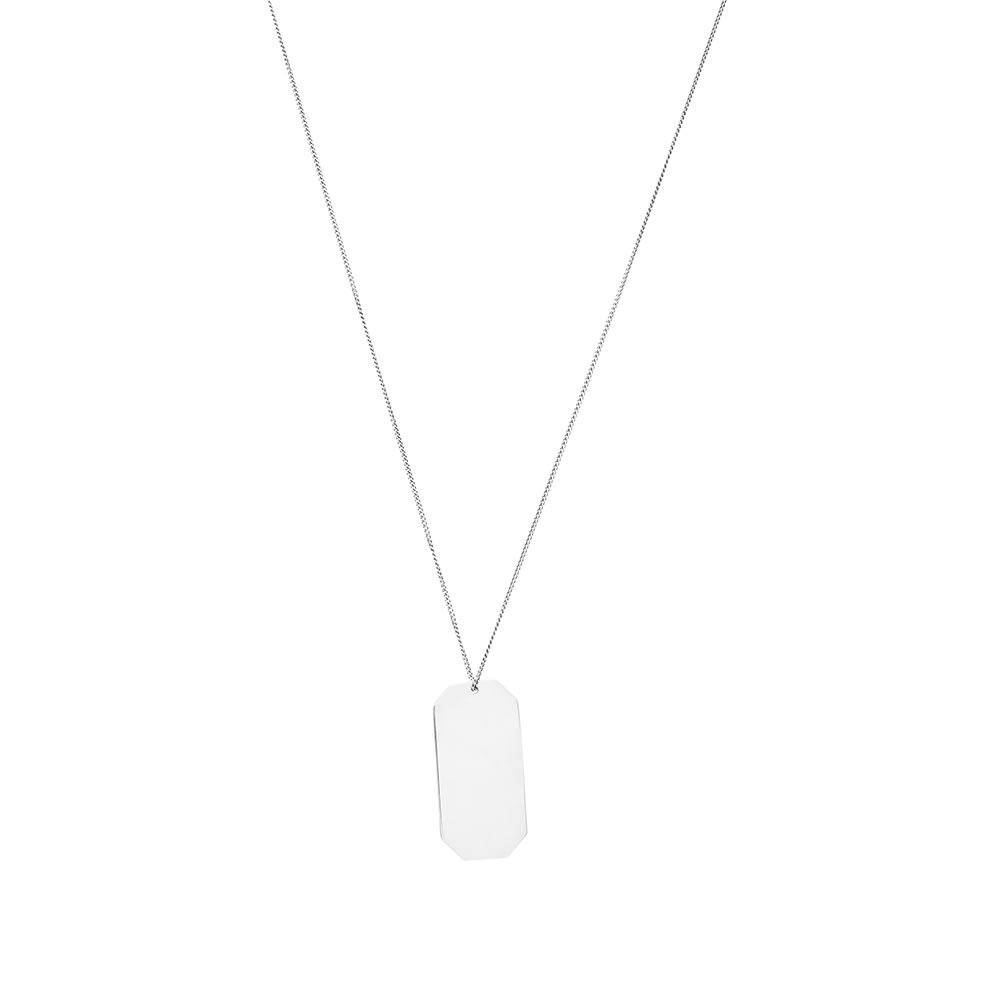 Saint Laurent Long Id Tag Pendant Necklace - 3