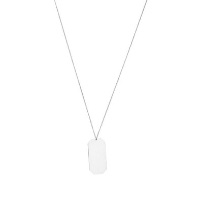 SAINT LAURENT Saint Laurent Long Id Tag Pendant Necklace outlook