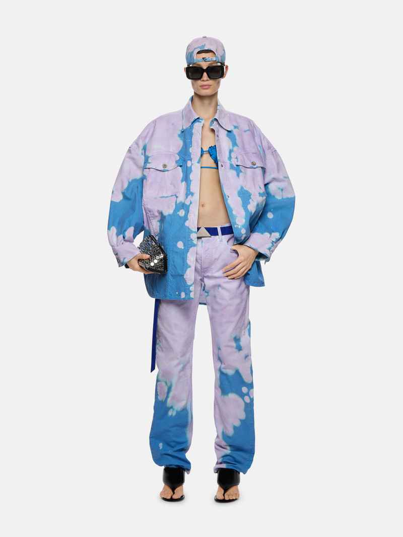 THE ATTICO ''ELAINE'' VIOLET AND DUSTY SHORT COAT outlook
