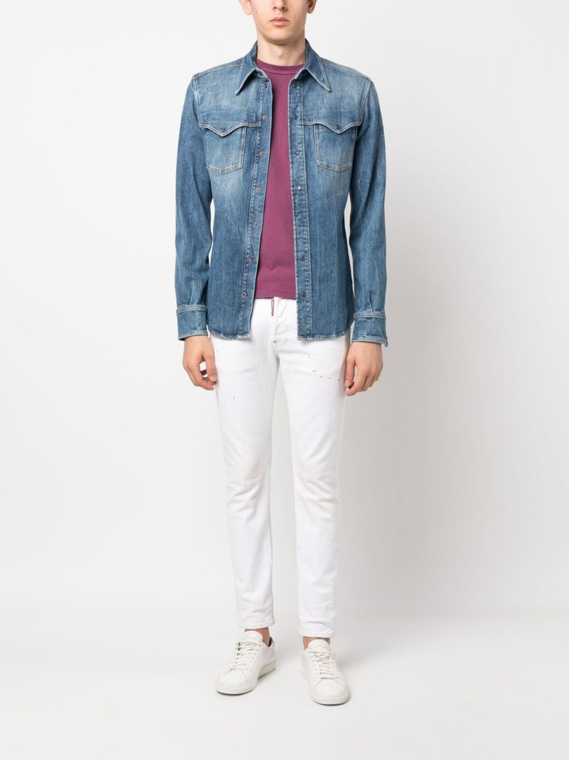 DSQUARED2 Skater paint-splatter skinny jeans outlook