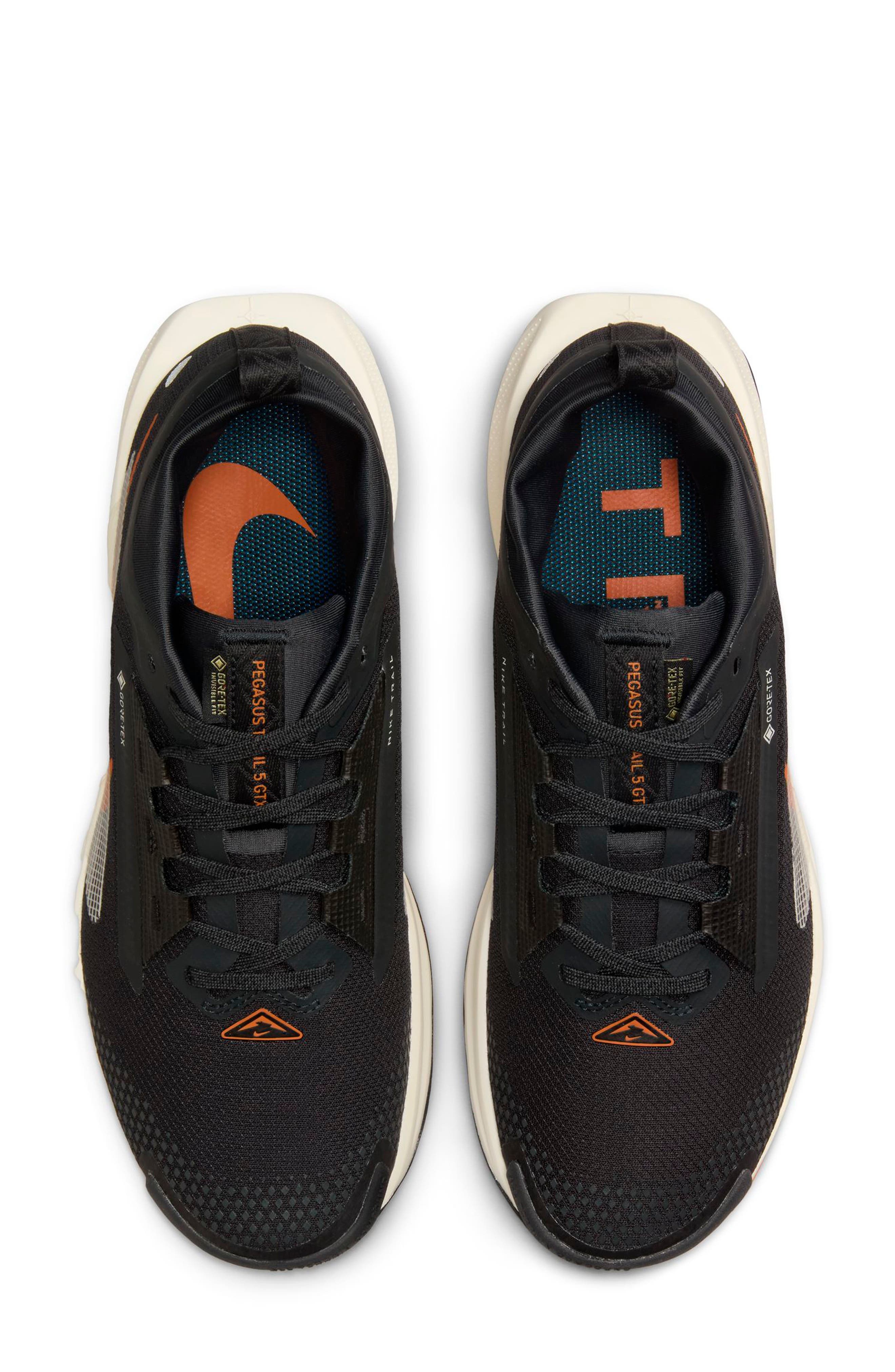 Nike Pegasus Trail 5 Gore-Tex® Waterproof Running Shoe in Off Noir/Ivory/Black at Nordstrom - 3