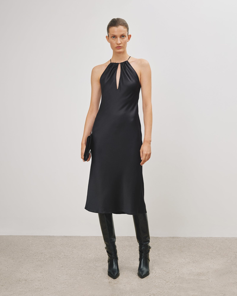 NILI LOTAN EGLANTINE HALTERNECK DRESS outlook