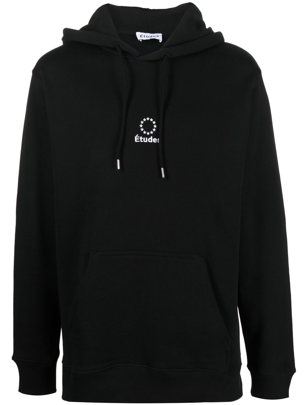 logo-print organic cotton hoodie - 1