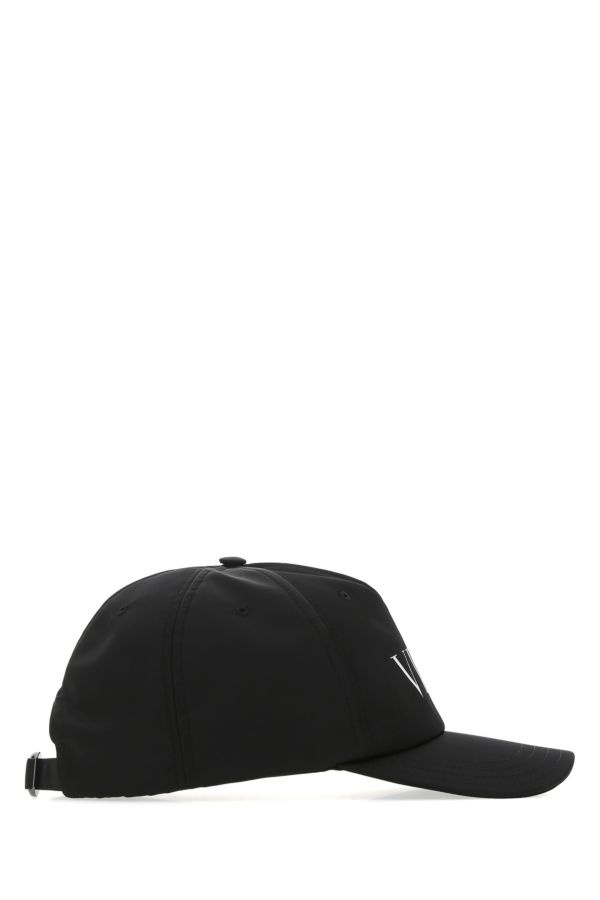 Black nylon baseball cap - 2