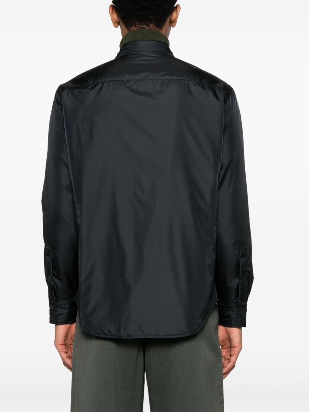 press-stud shirt jacket - 4