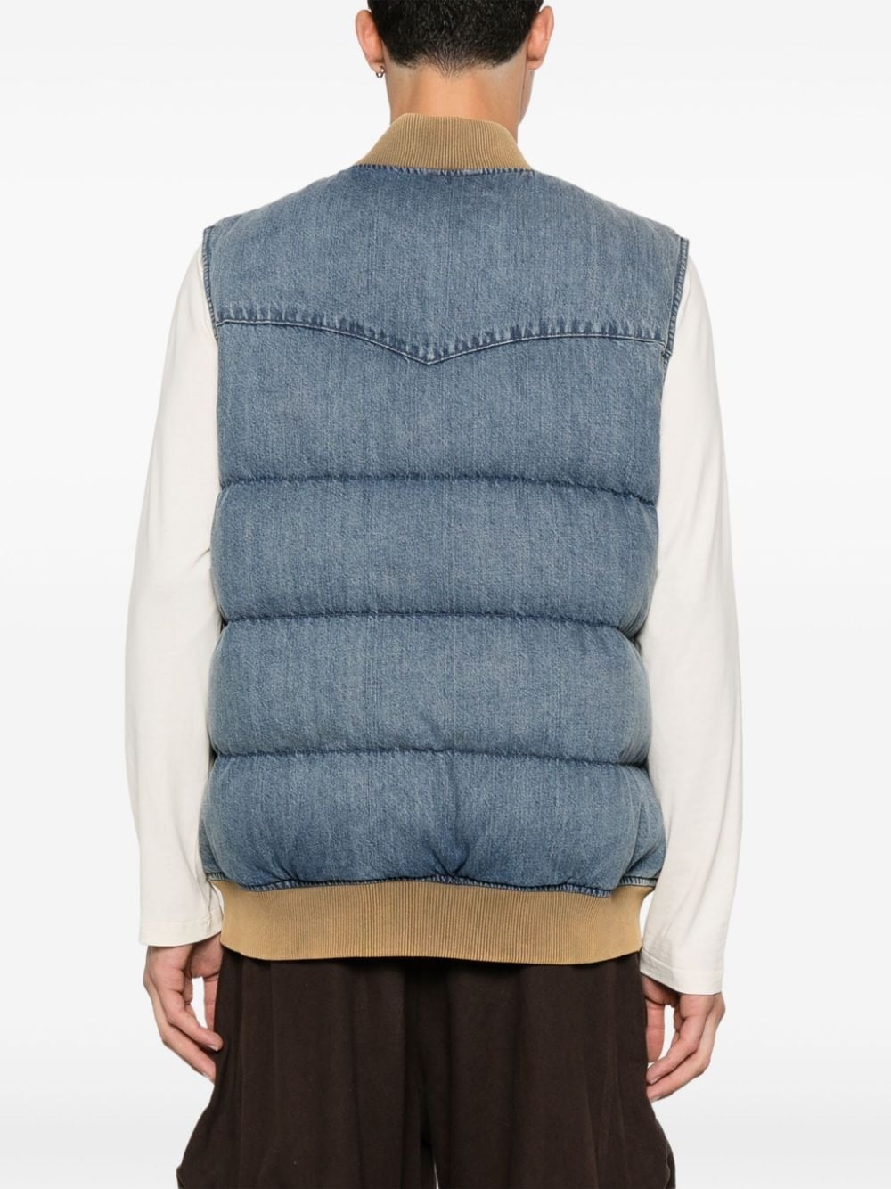 denim gilet - 4