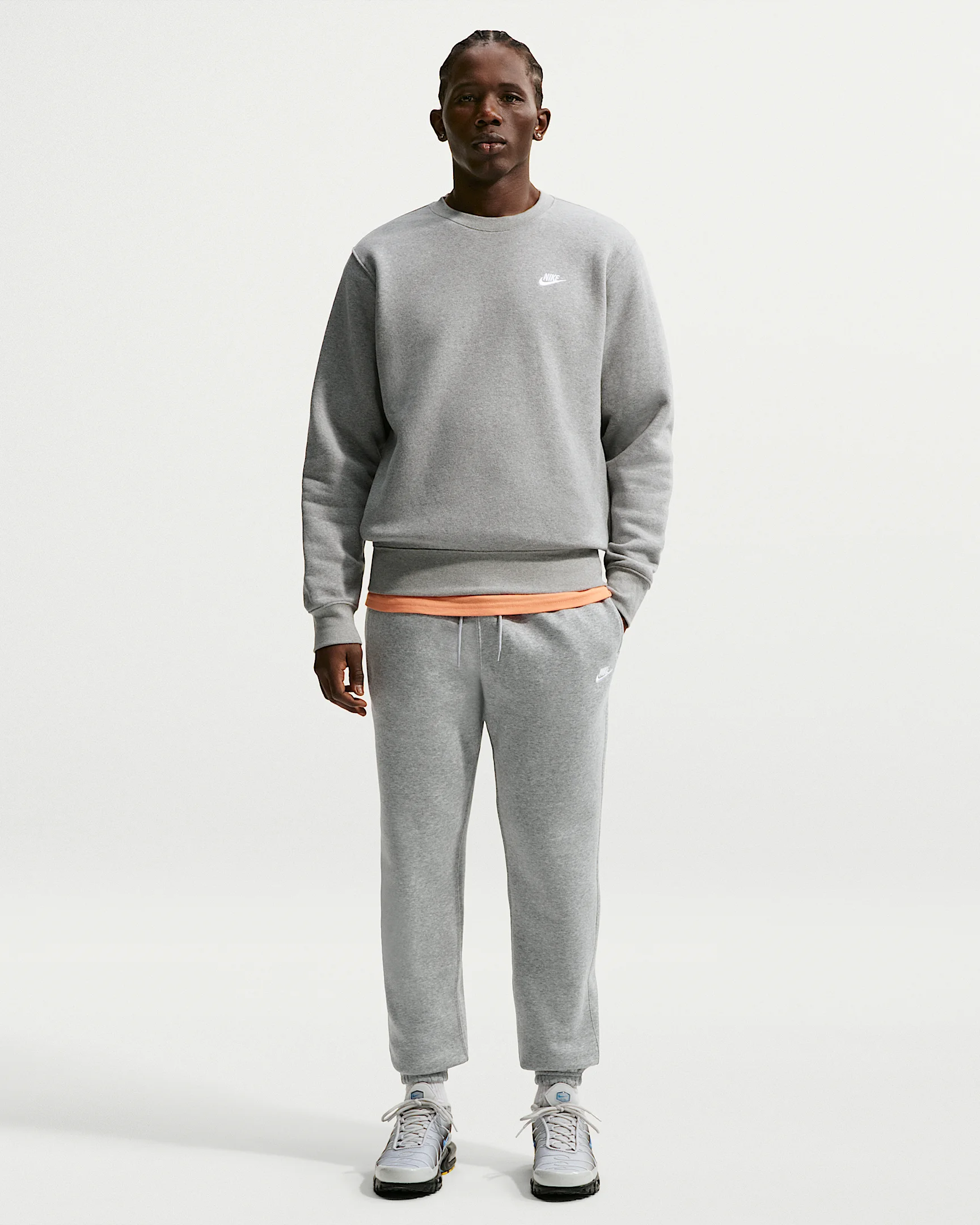 Nike Club Men's Cuffed Brushed Fleece Pants - 1