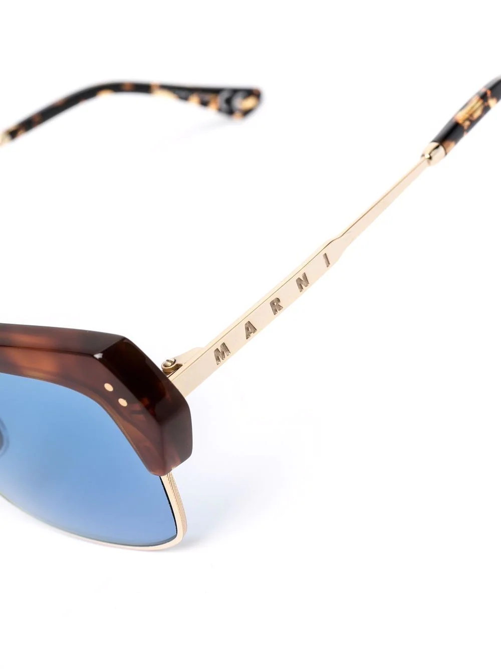 tortoiseshell-effect square sunglasses - 3