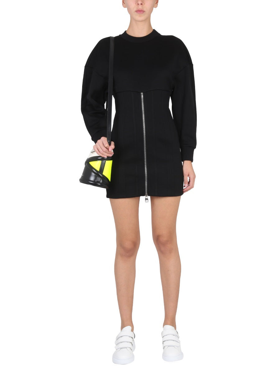 Alexander Mcqueen Women Mini Dress With Cocoon Sleeves - 2