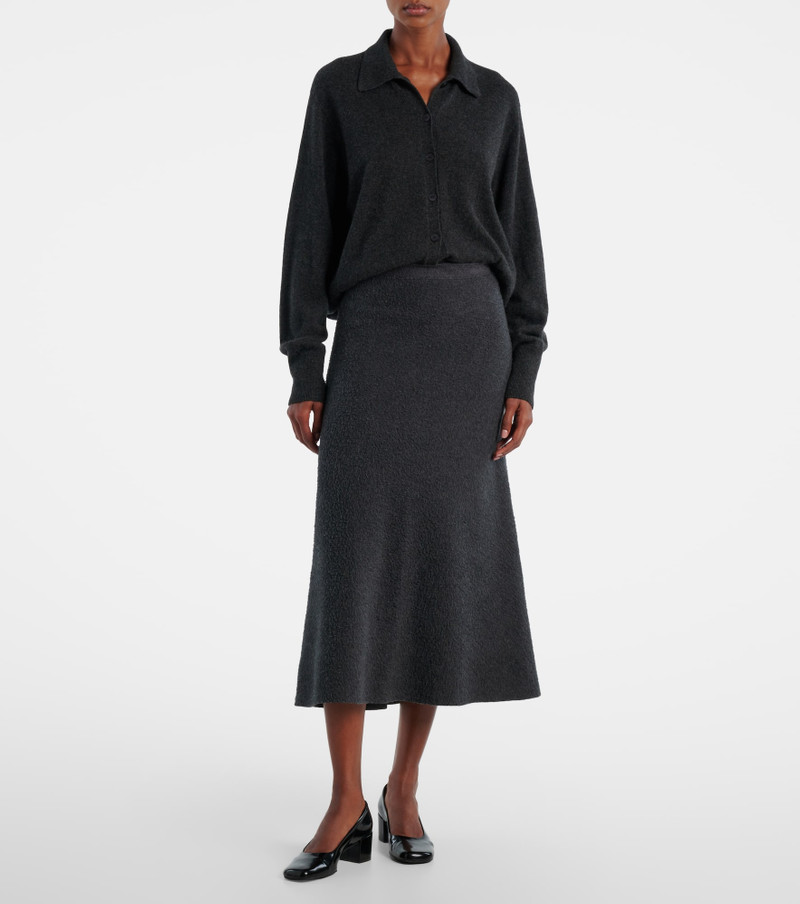 The Row Lian cotton midi skirt outlook