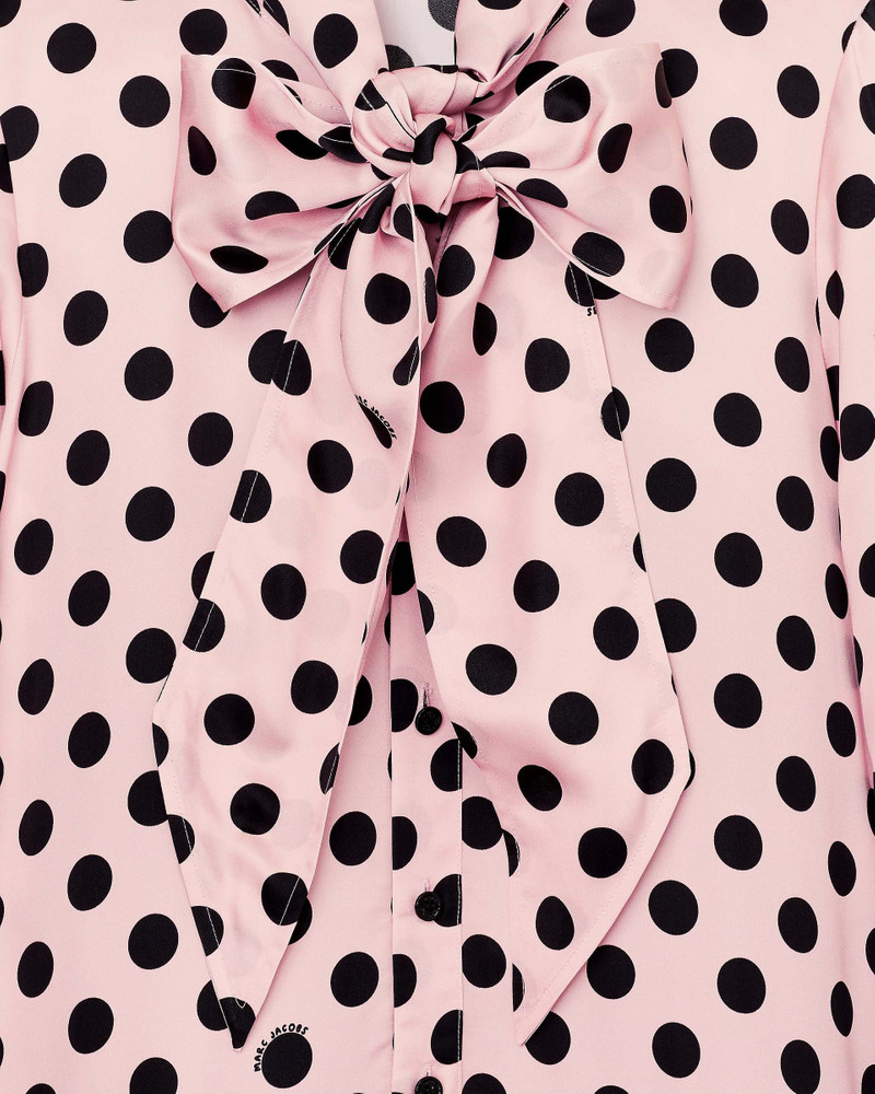 DOTS BOW PLEATED DRESS 6