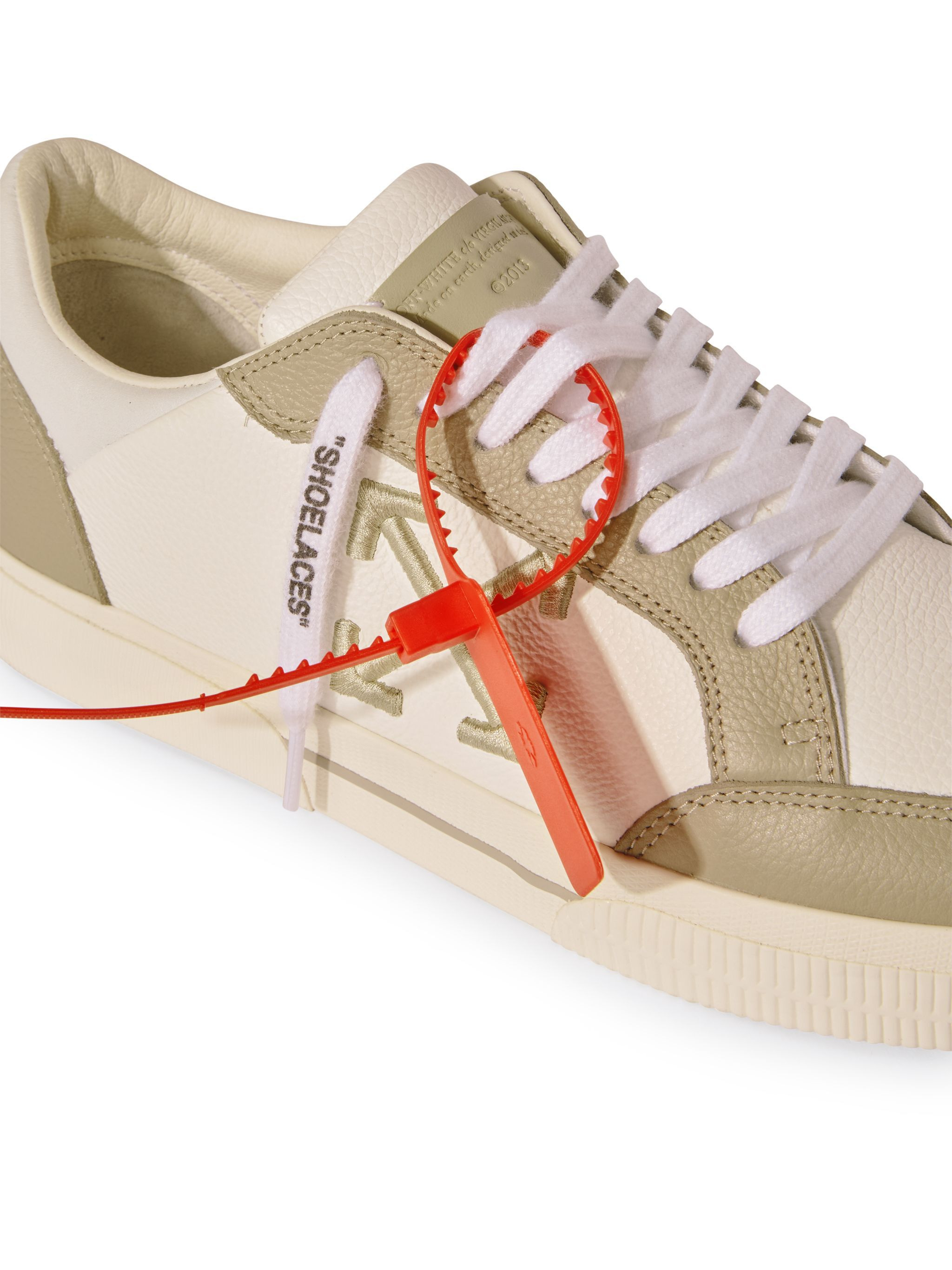 White/sage Vulcanized Leather - 6