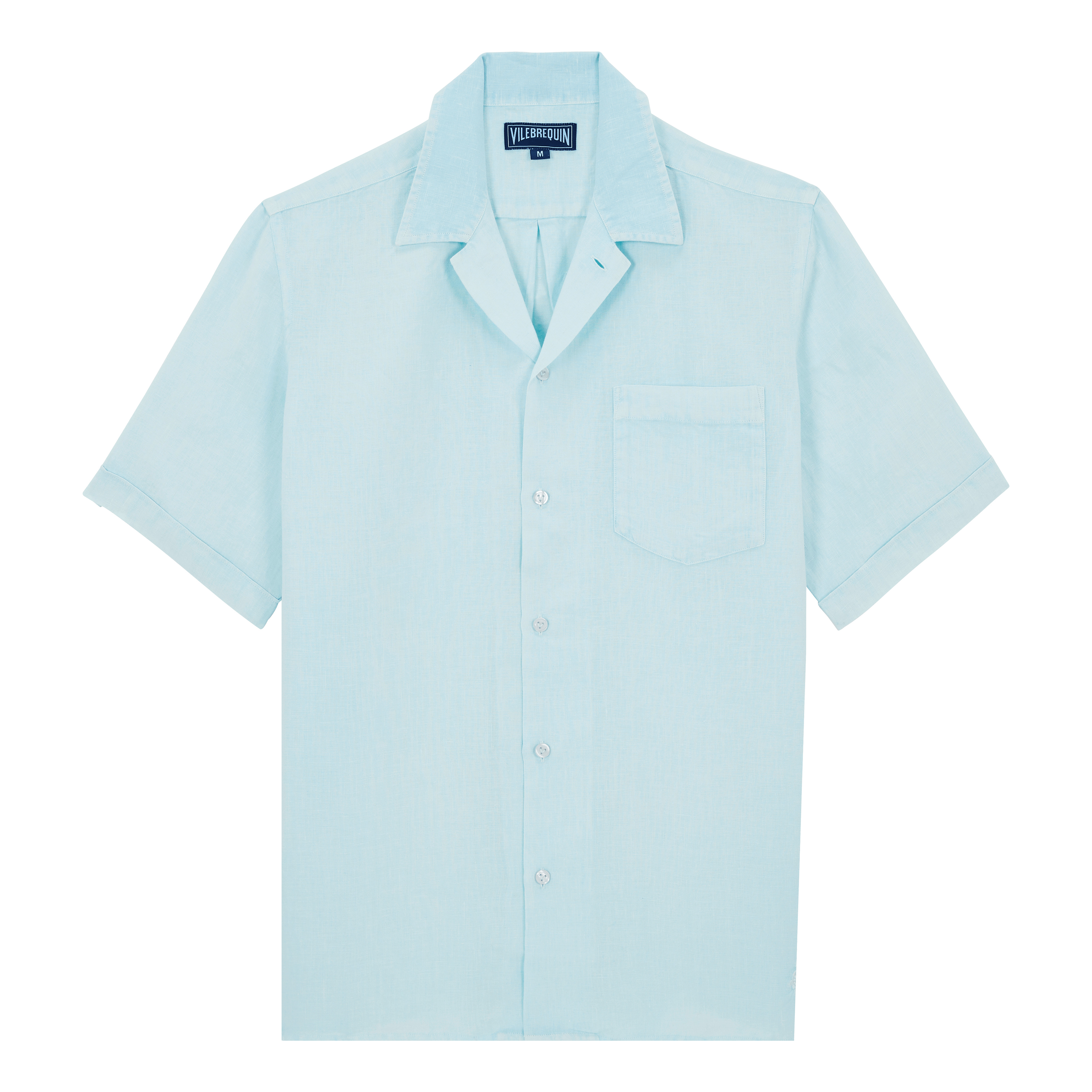 Men Bowling Linen Shirt Mineral Dye - 1