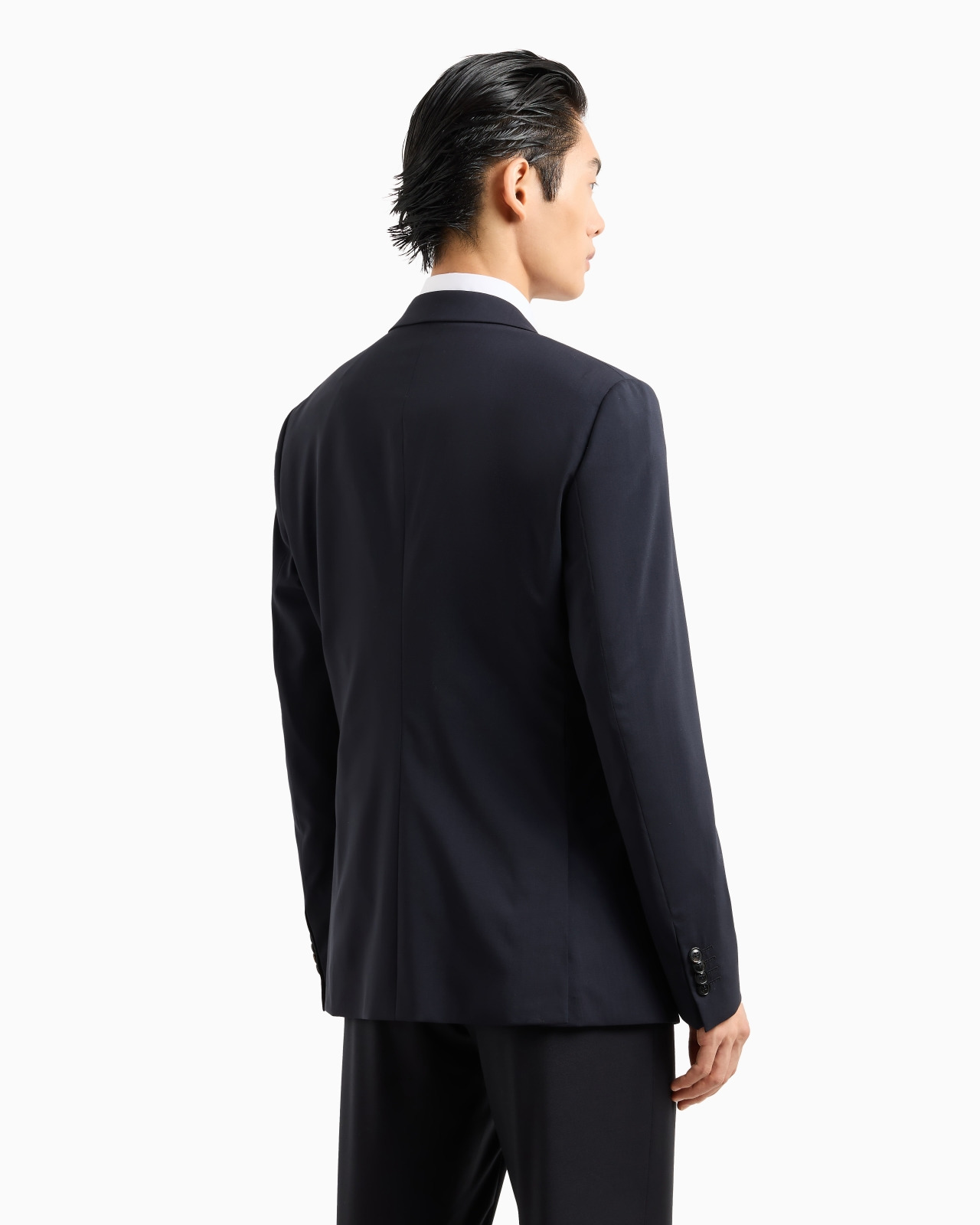 Pure virgin wool Soho line single-breasted jacket - 3