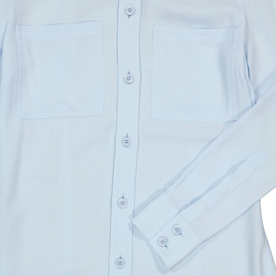 Burberry Classic Collar Lace-Trim Shirt Dress - 7