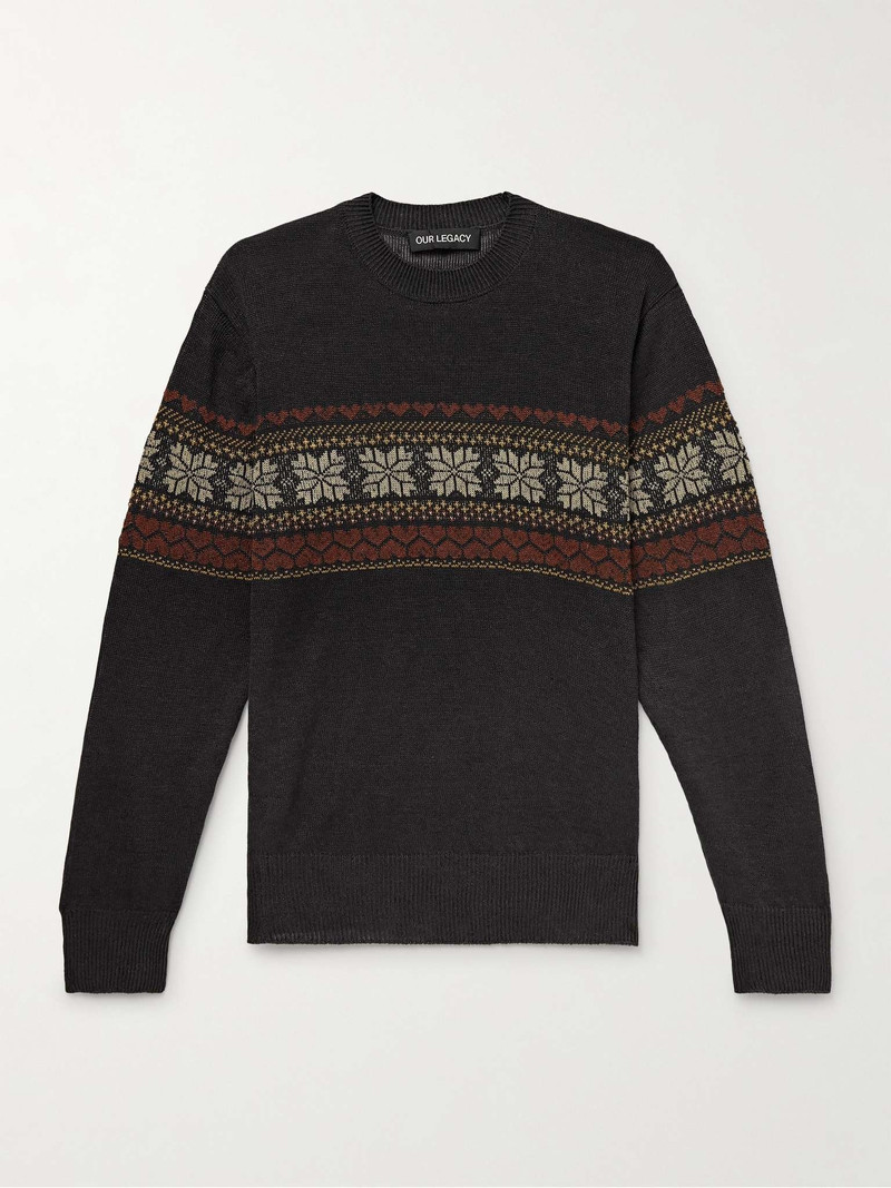 Base Fair Isle Hemp Sweater 1