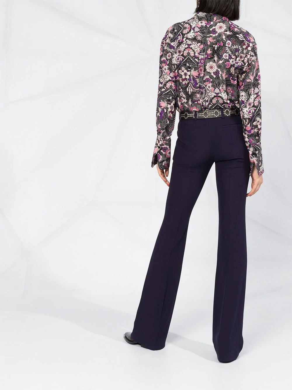 tailored bootcut trousers - 4