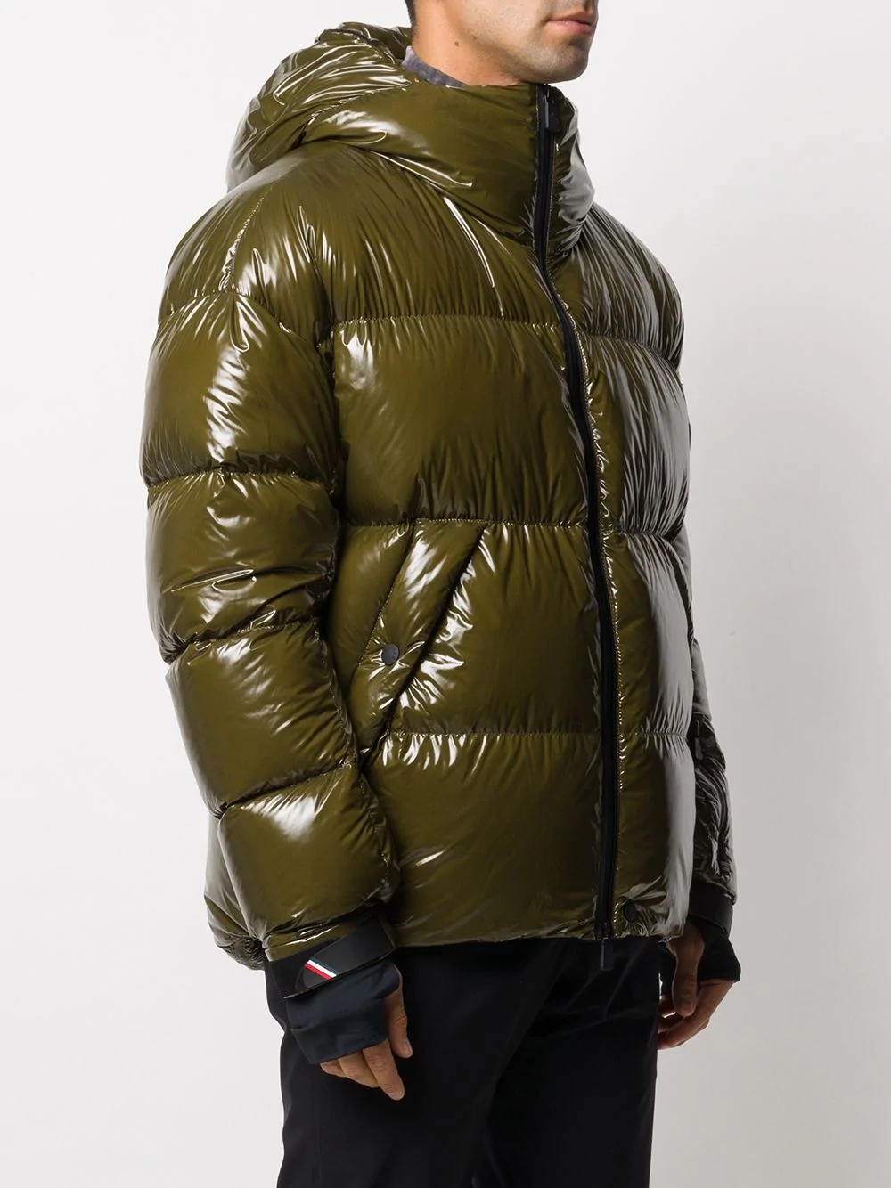 high-shine padded coat - 3