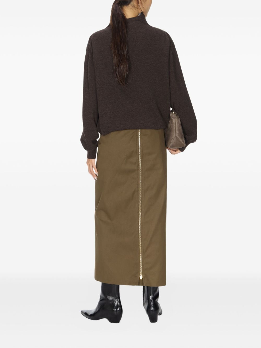 V-neck cashmere sweater - 3