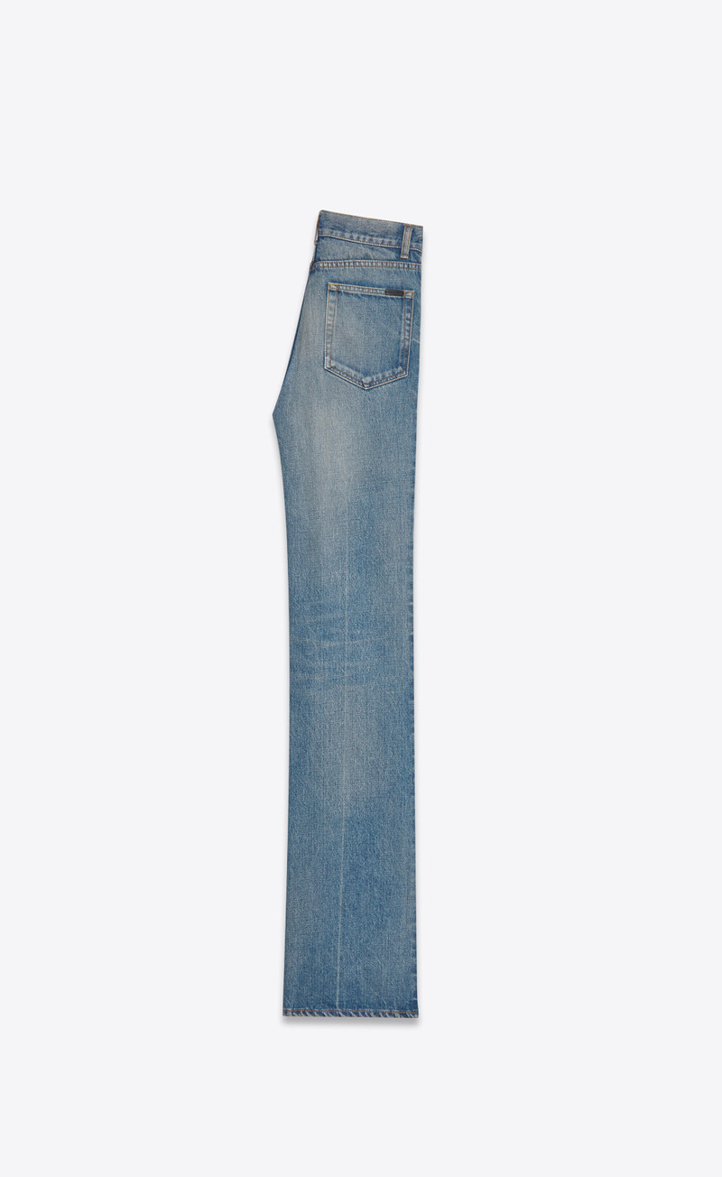 SAINT LAURENT 70's jeans in blue vintage denim outlook
