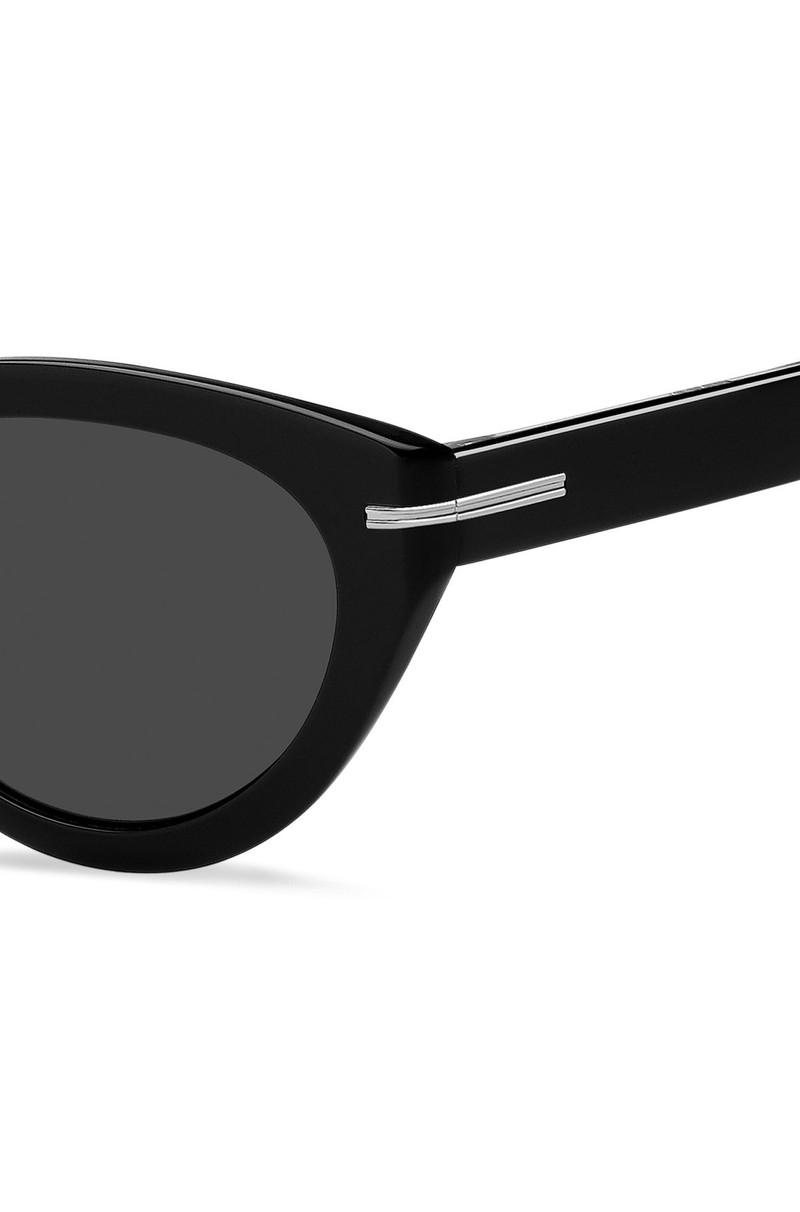 BOSS BLACK-ACETATE SUNGLASSES WITH SILVER-TONE DETAILS outlook